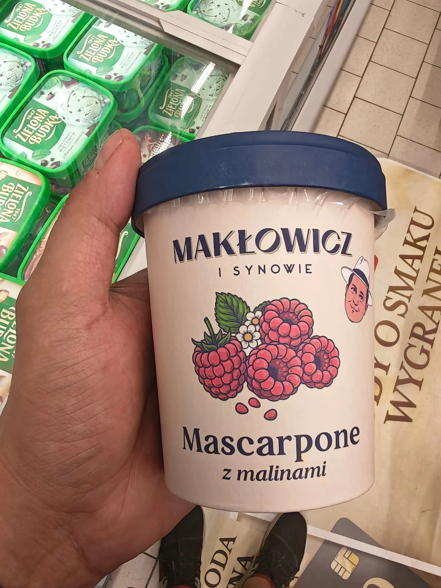 Makłowicz i Synowie Lody mascarpone z malinami | 390g