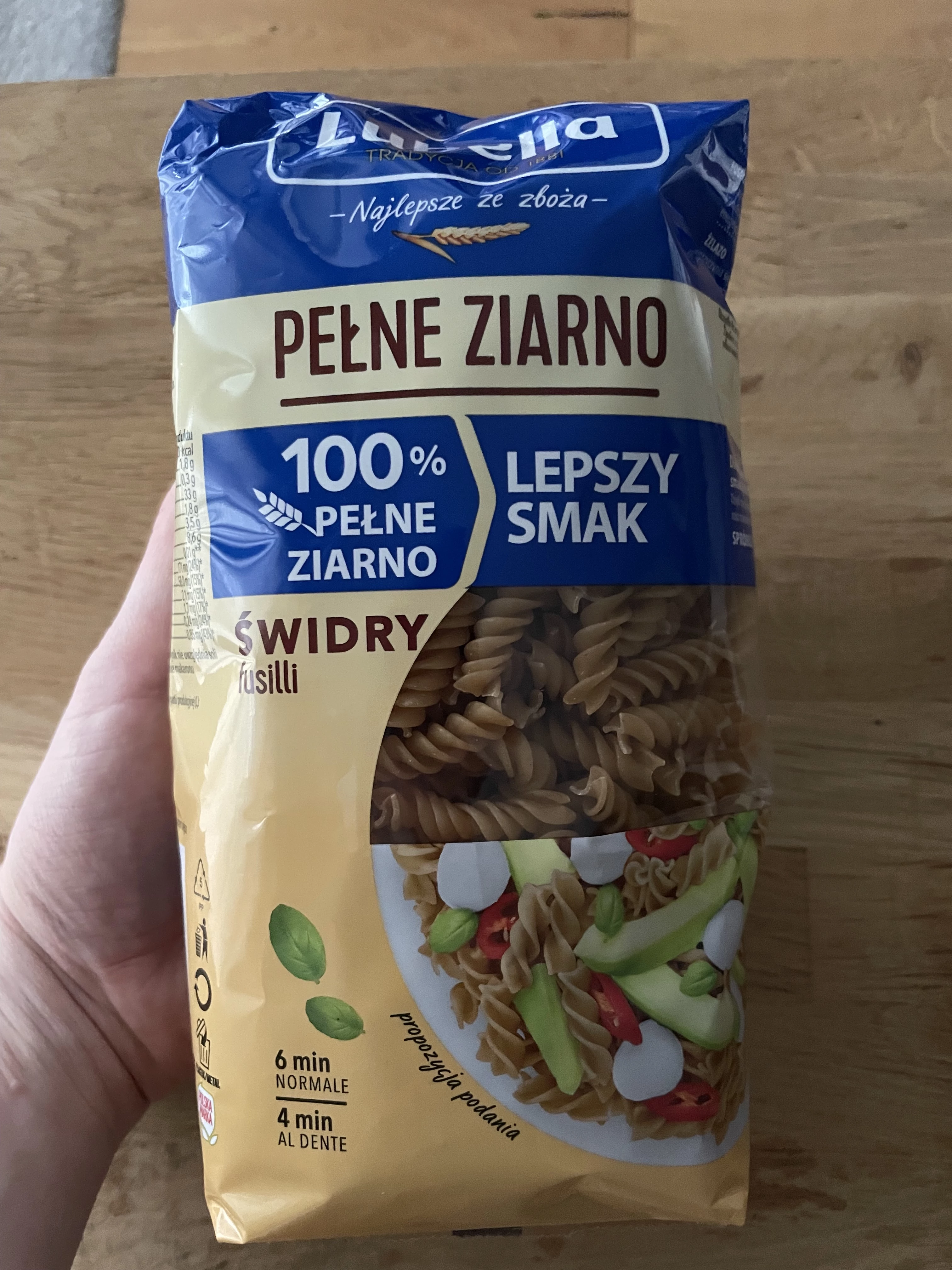 Lubella Pełne Ziarno Makaron świdry | 400g