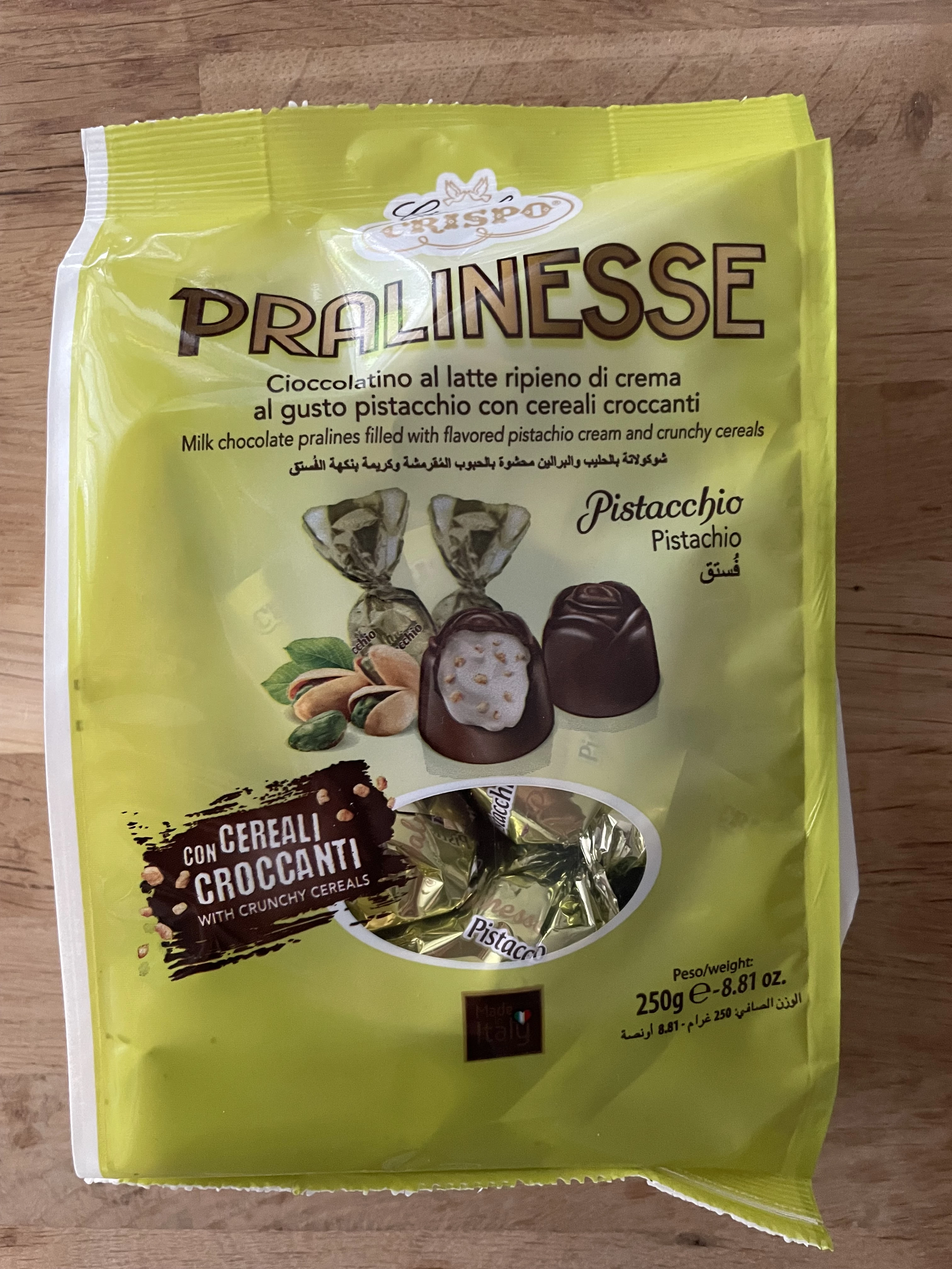 Crispo Pralinesse Pistacchio / Crispo Pralinesse Pistachio | 250g