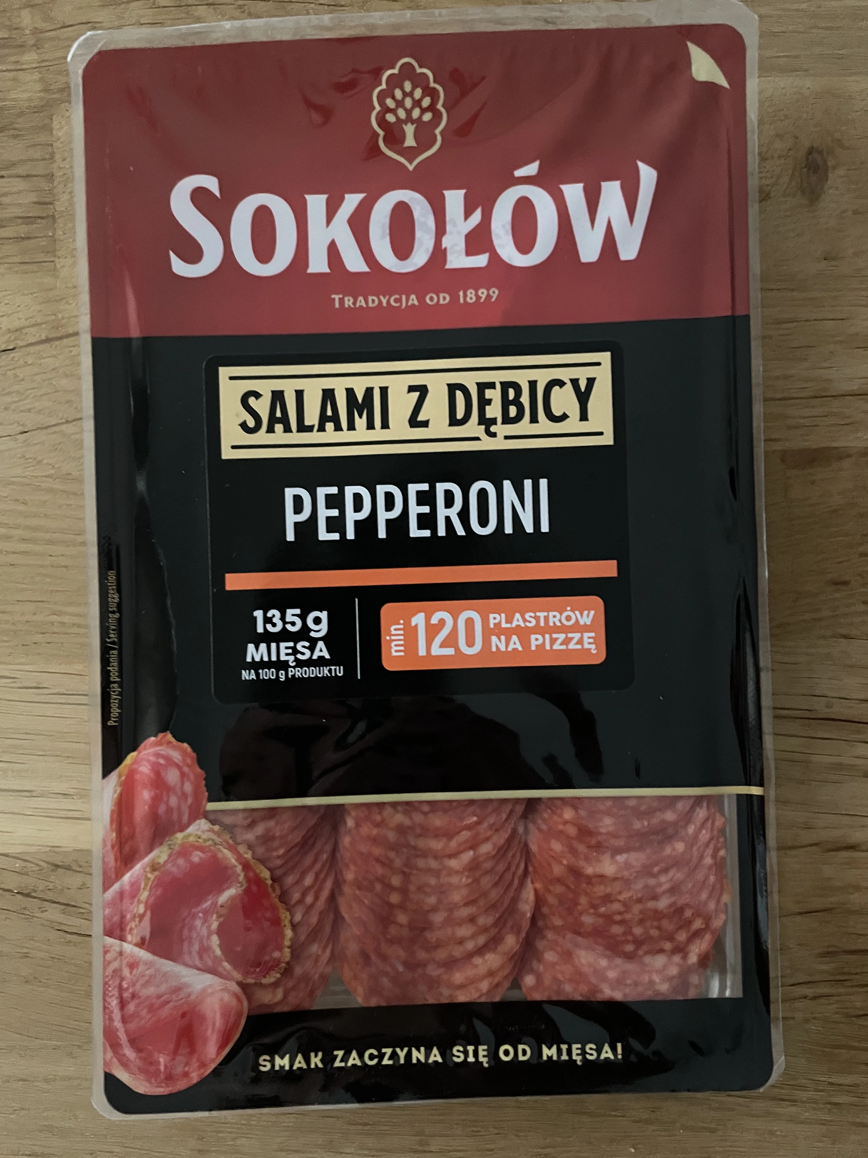 Sokołów Salami peperoni plastry | 100g