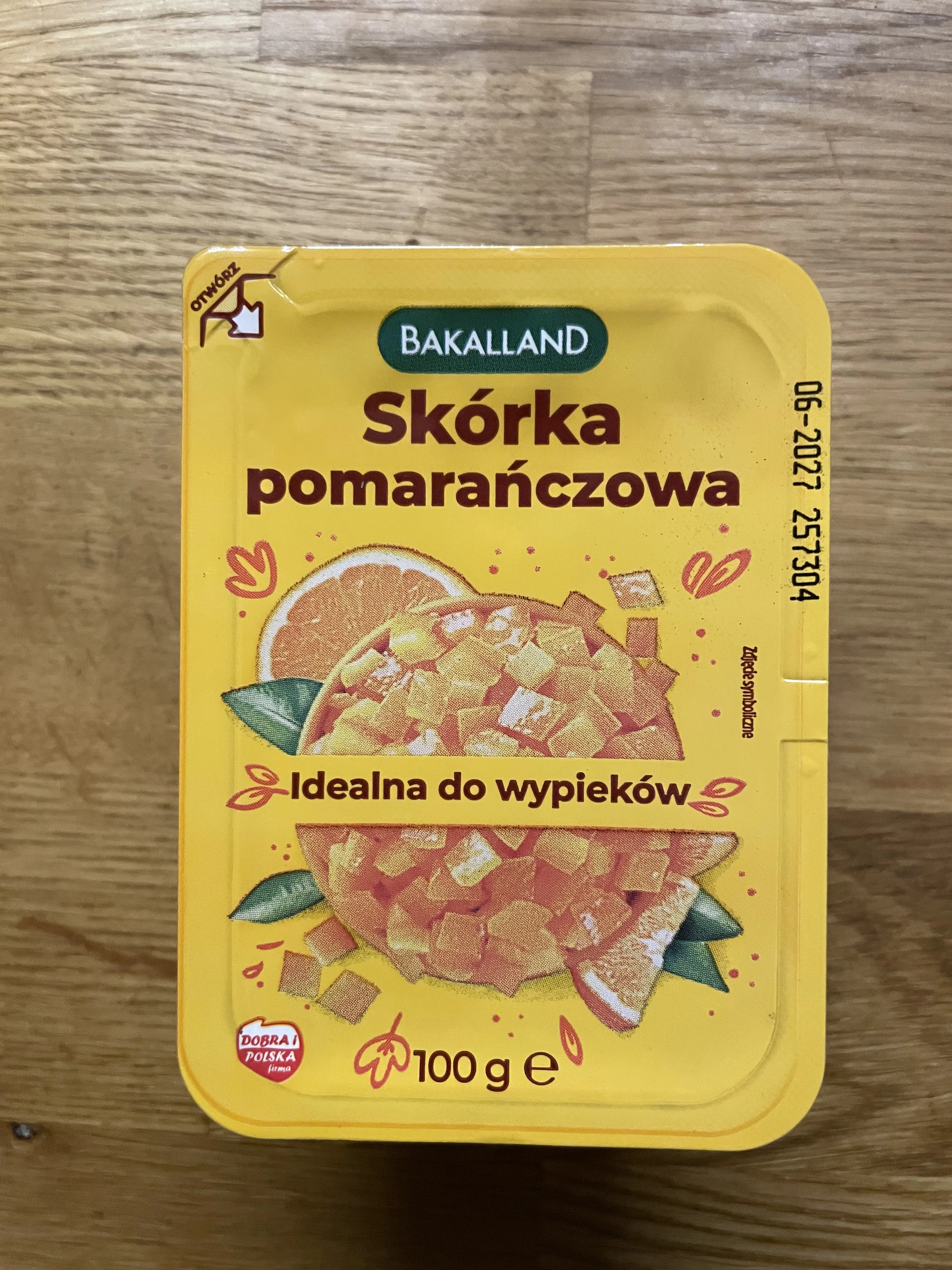 Bakalland Skórka pomarańczowa kandyzowana | 100g