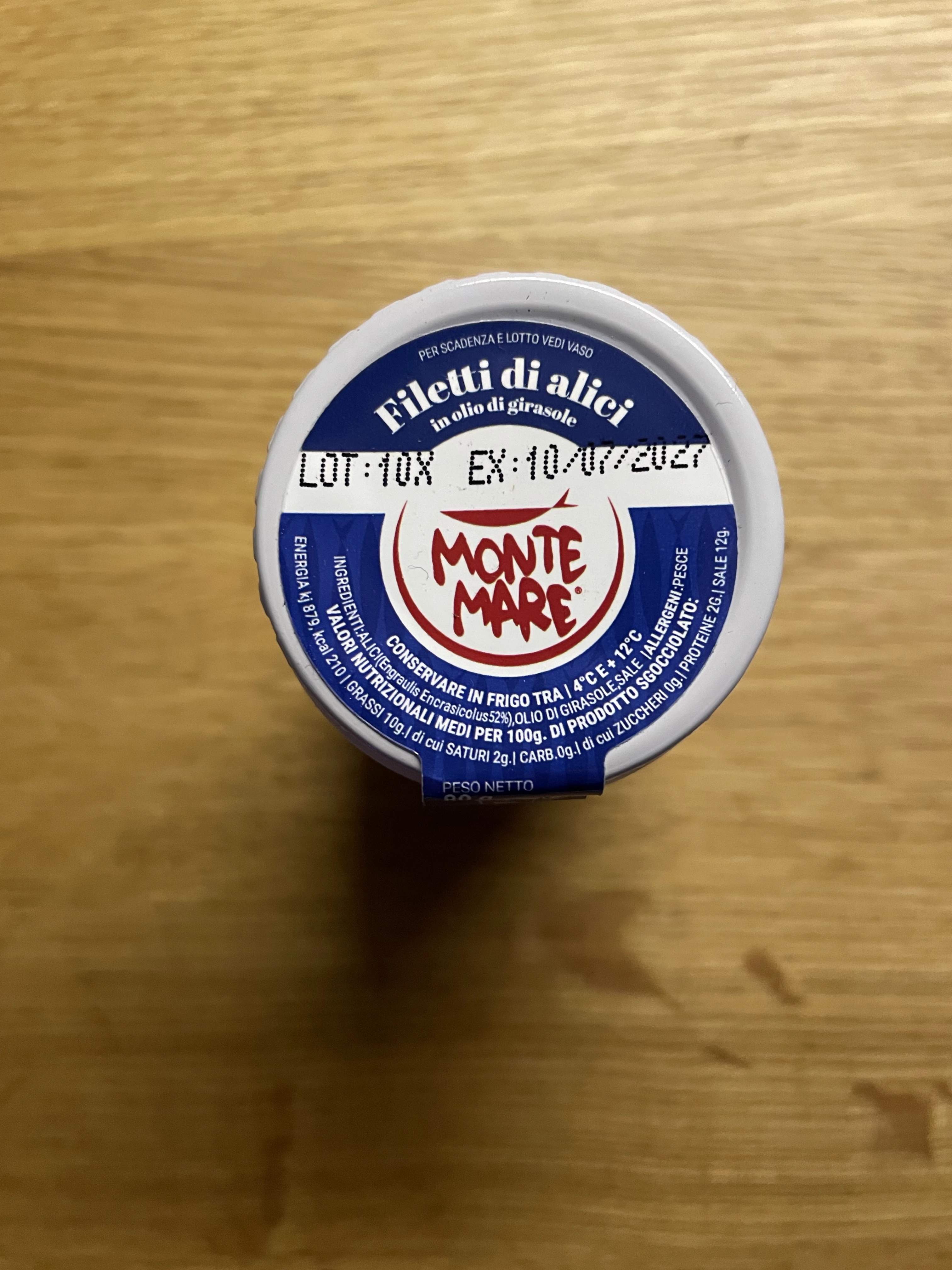 Montemare Filetti di Alici in Olio di Girasole | 80g