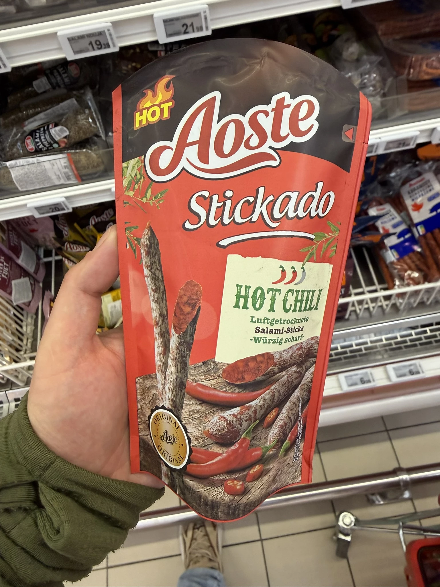 Aoste Stickado Hot Chili | 70g