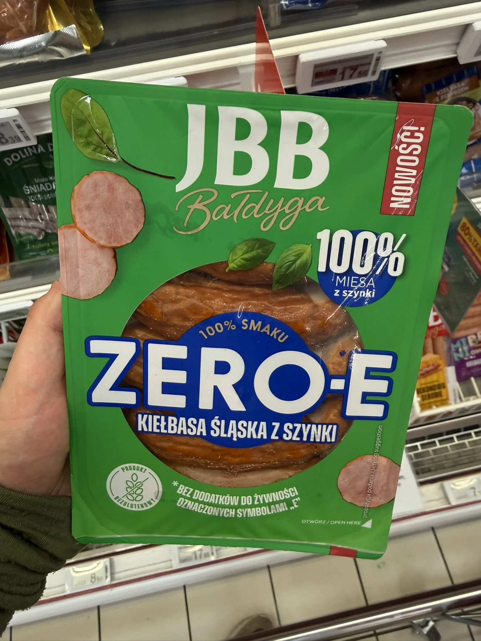 JBB Bałdyga Kiełbasa Śląska z Szynki Zero-E | 350g
