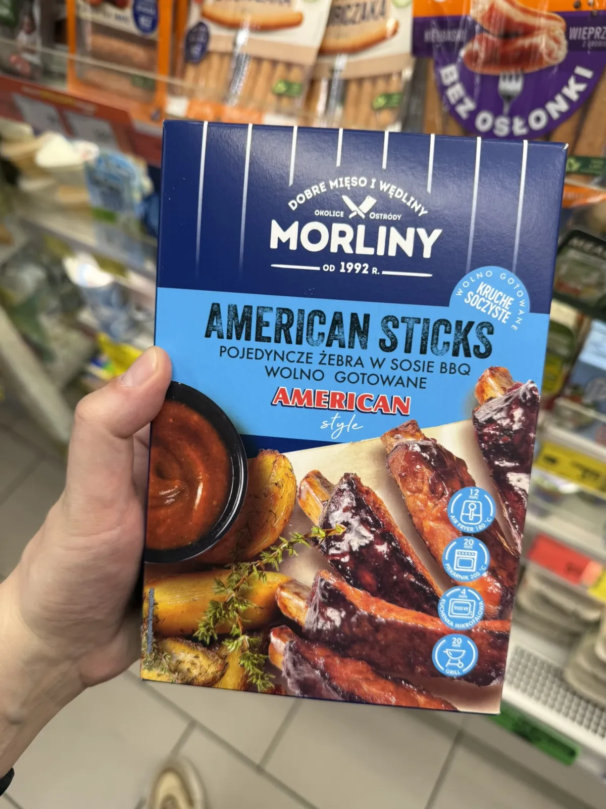Morliny American Sticks Żeberka BBQ | 400g