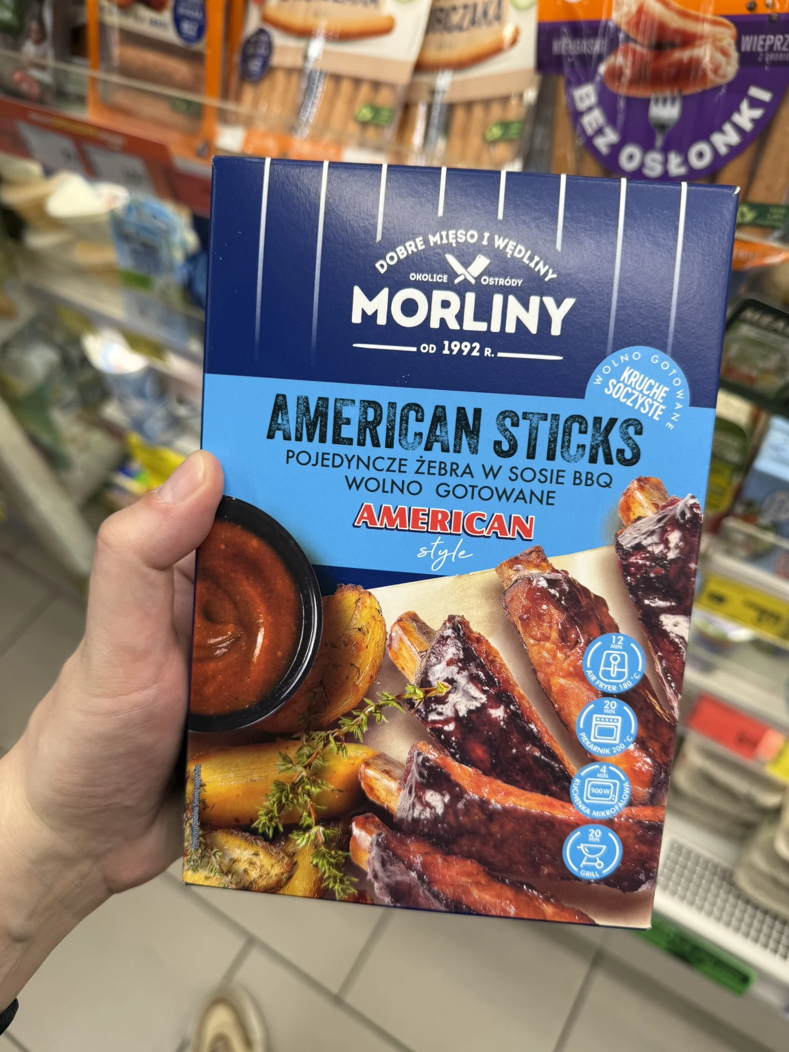Morliny American Sticks Żeberka BBQ | 400g