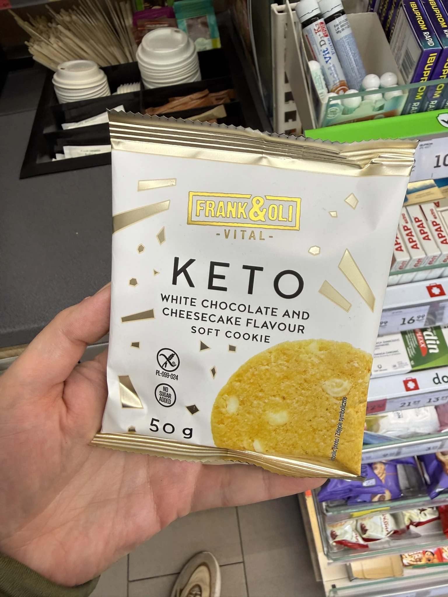 Frank&Oli Vital Keto Soft Cookie Cheesecake & White Chocolate | 50g