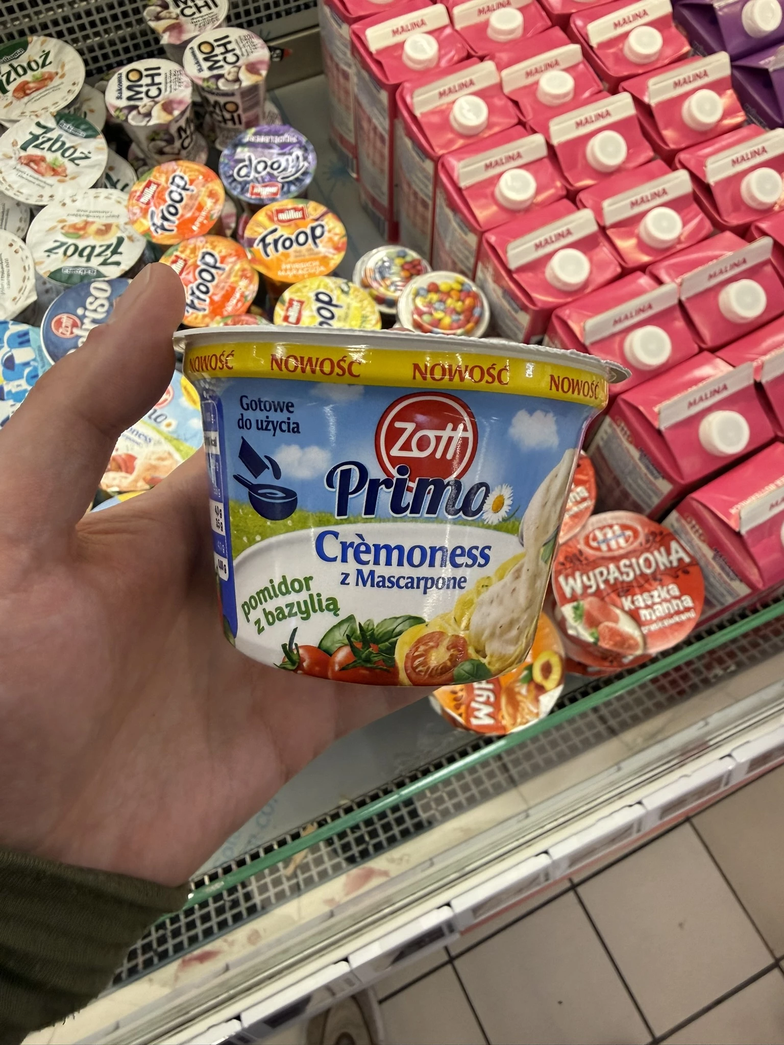 Zott Primo Crèmoness z Mascarpone pomidor z bazylią | 200g