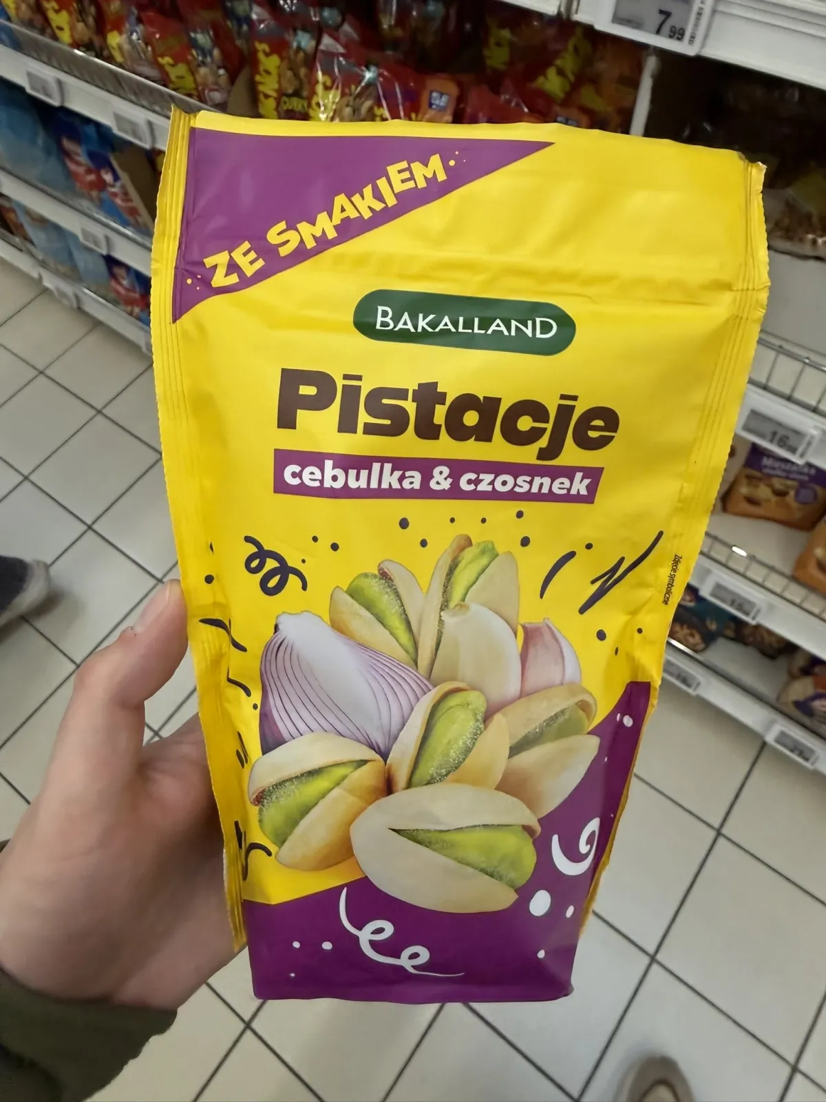 Bakalland Pistacje cebulka & czosnek | 170g