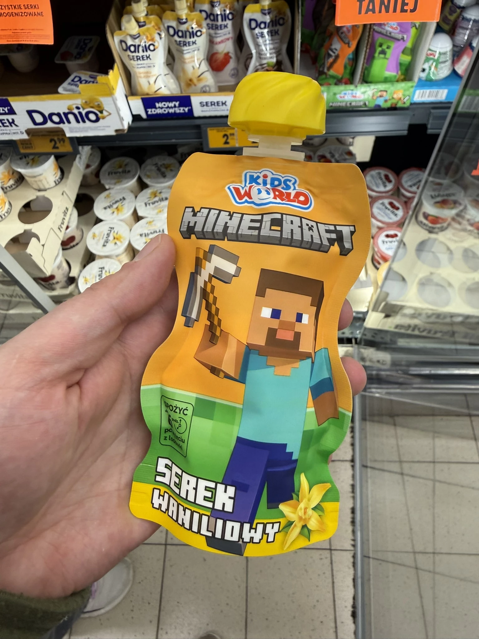 Kids World Minecraft Serek Waniliowy | 80g