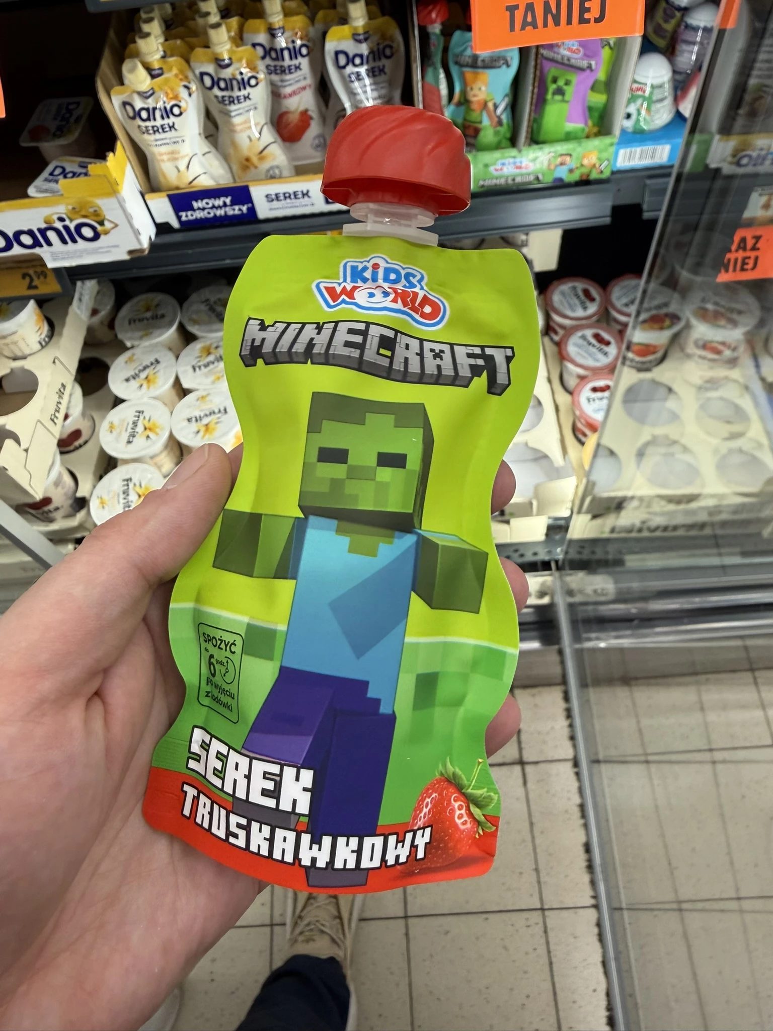 Kids World Minecraft Serek Truskawkowy (zombie) | 80g