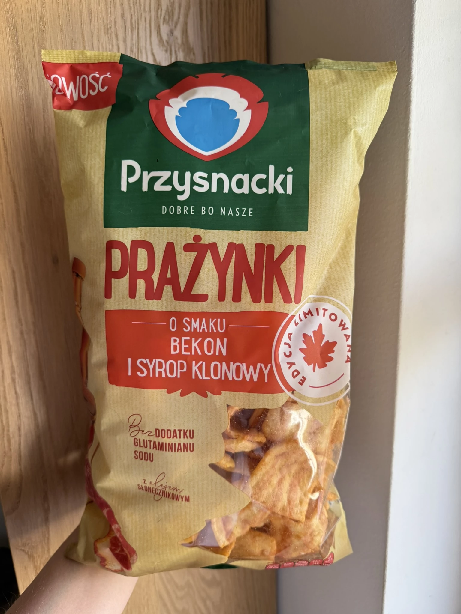 Przysnacki Prażynki o smaku bekon i syrop klonowy | 150g