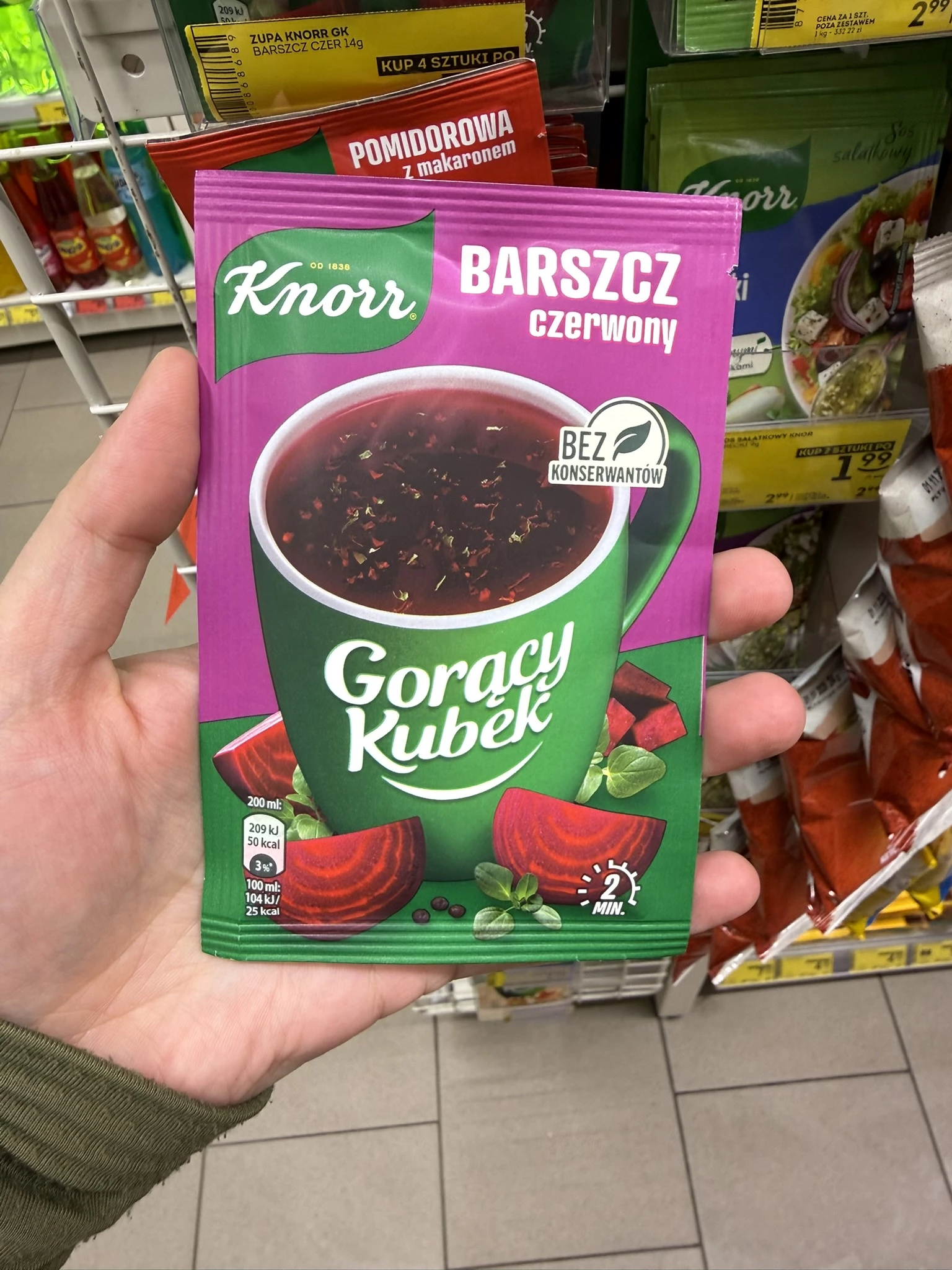 Knorr Gorący Kubek Barszcz Czerwony | 14g