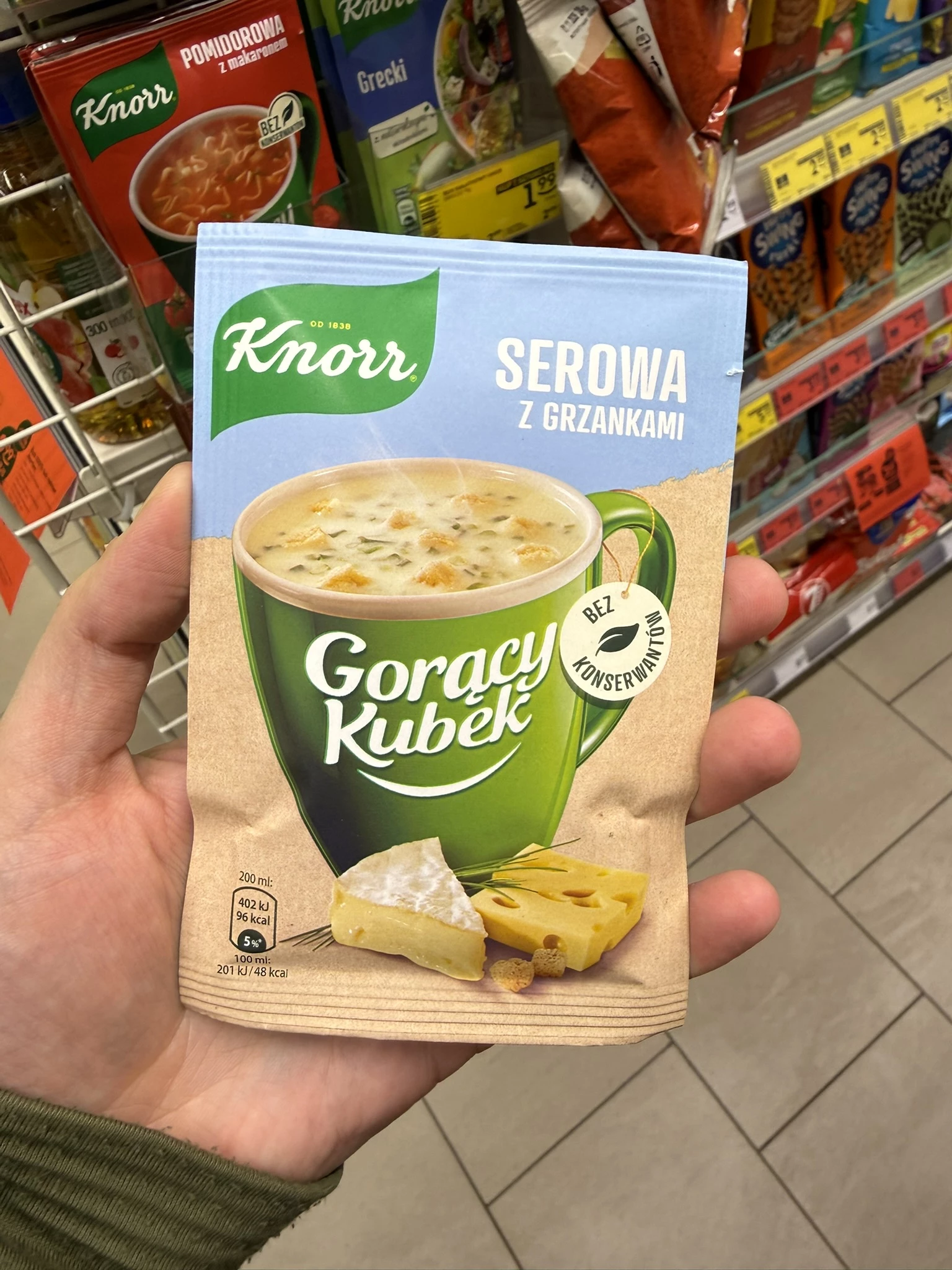 Knorr Gorący Kubek Serowa z grzankami | 22g