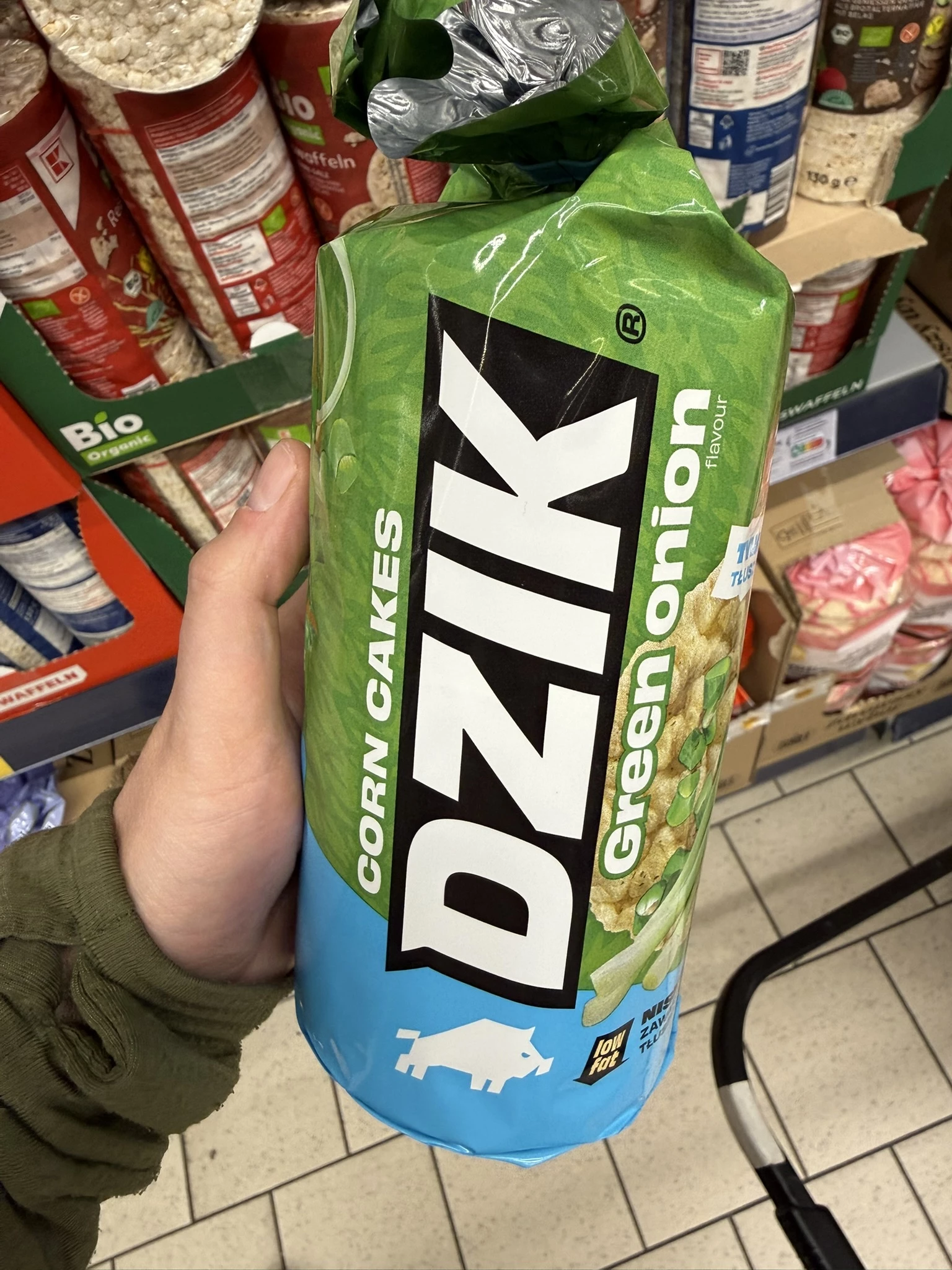 Dzik Corn Cakes Wafle Kukurydziane Zielona Cebulka | 120g