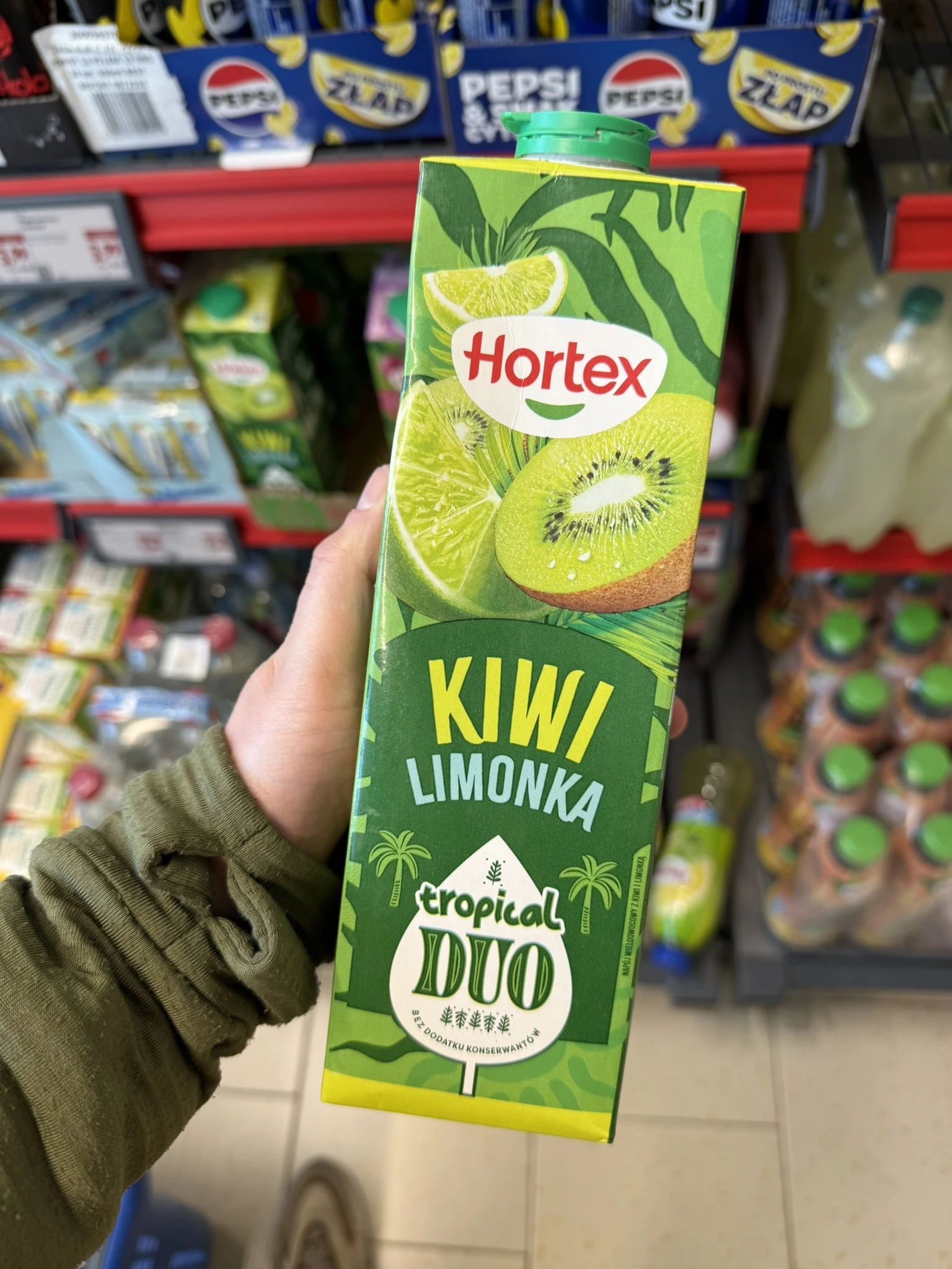 Hortex Tropical Duo Napój wieloowocowy Kiwi Limonka | 1000ml