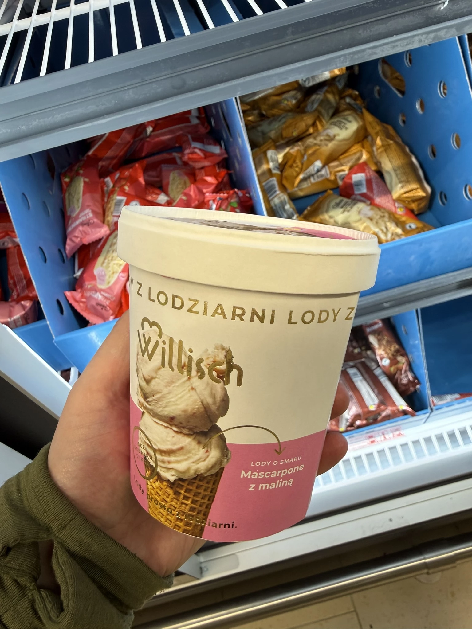Lody mascarpone z maliną Willisch | 370g / 465ml