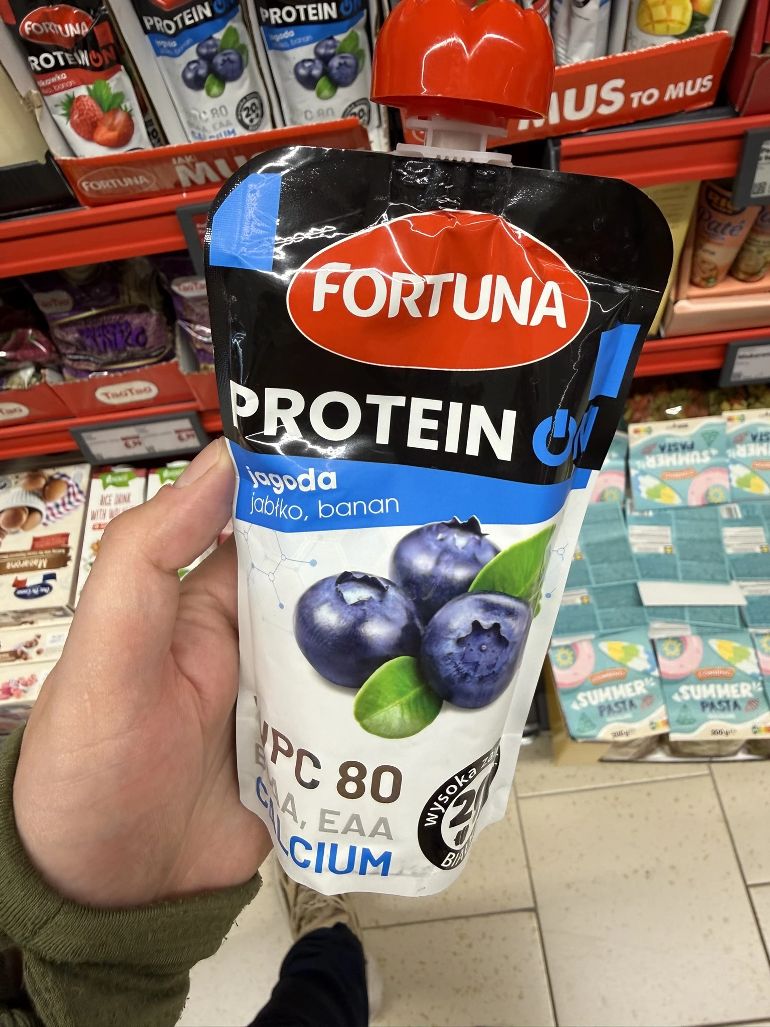 Fortuna Protein On Jagoda-Jabłko-Banan | 180g