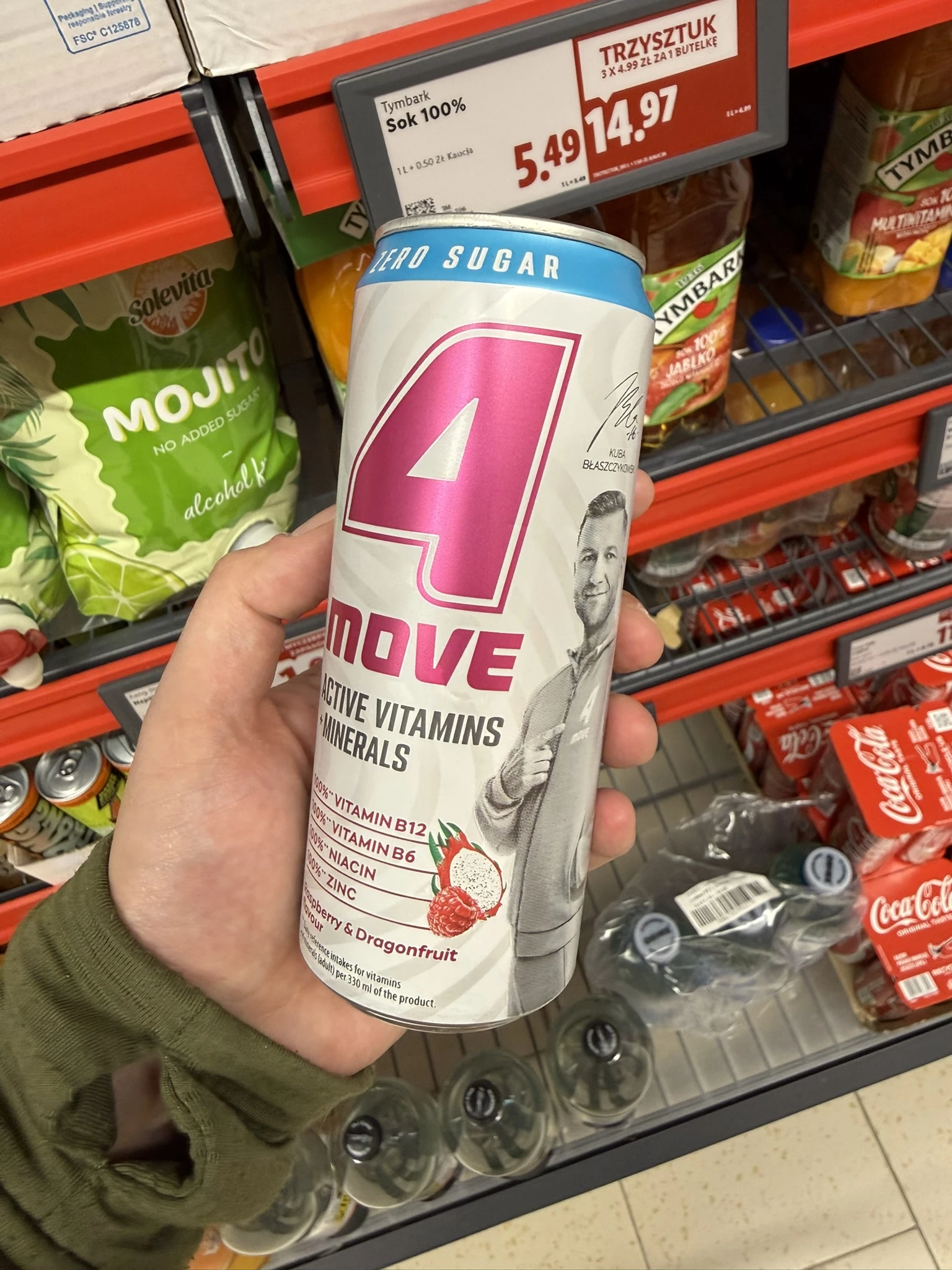 4Move Active Vitamin Dragonfruit & Raspberry Zero Sugar | 330ml