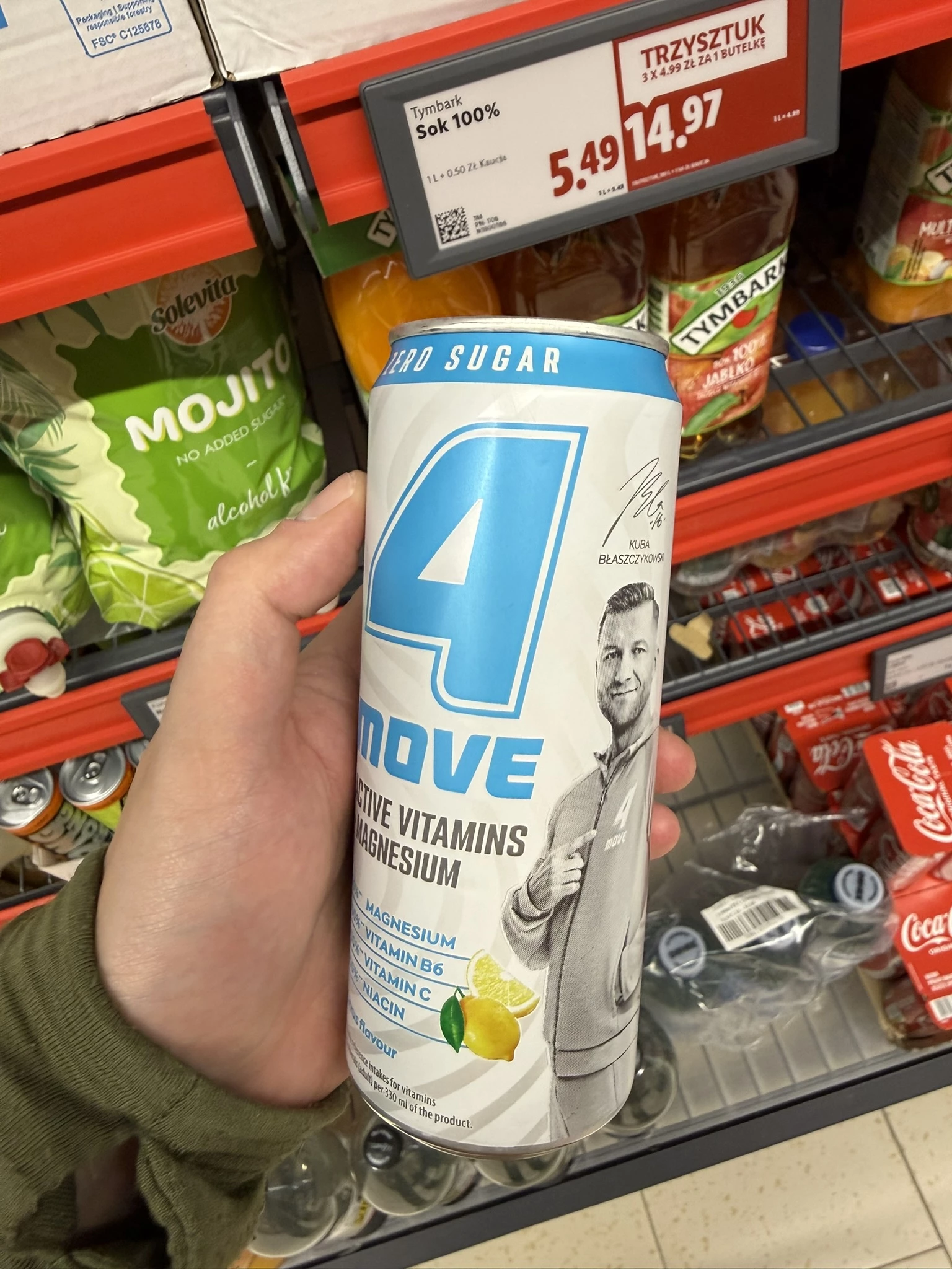 4Move Active Vitamin Magnez + Witaminy Zero Sugar Citrus | 330ml