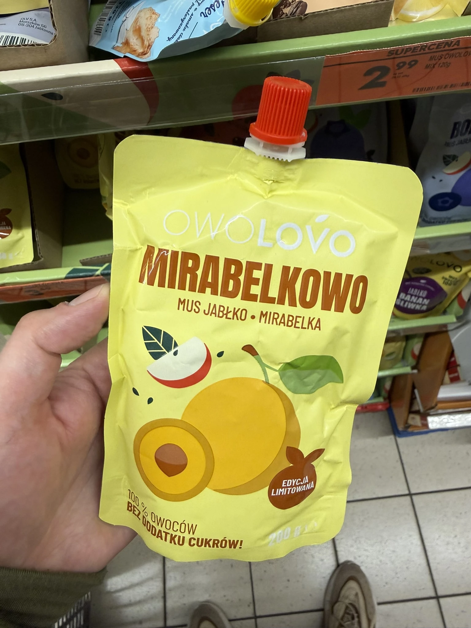 Owolovo Mirabelkowo – Mus Jabłko – Mirabelka | 200g