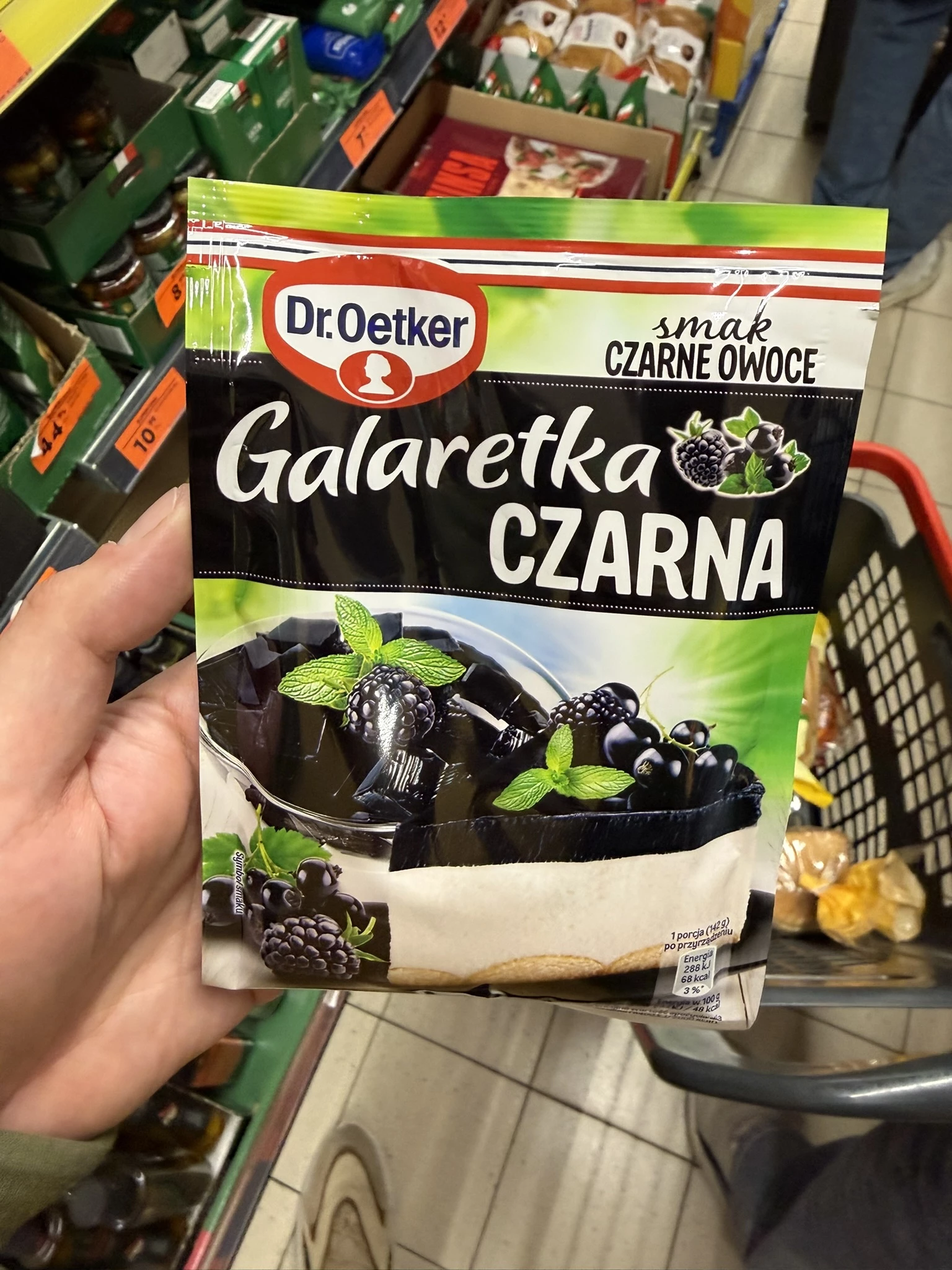 Dr. Oetker Galaretka czarna smak czarne owoce | 70g