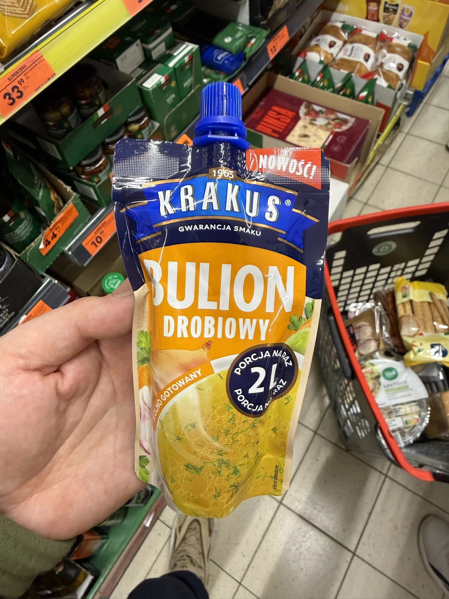 Krakus Bulion drobiowy (wolno gotowany, porcja na raz) | 100g
