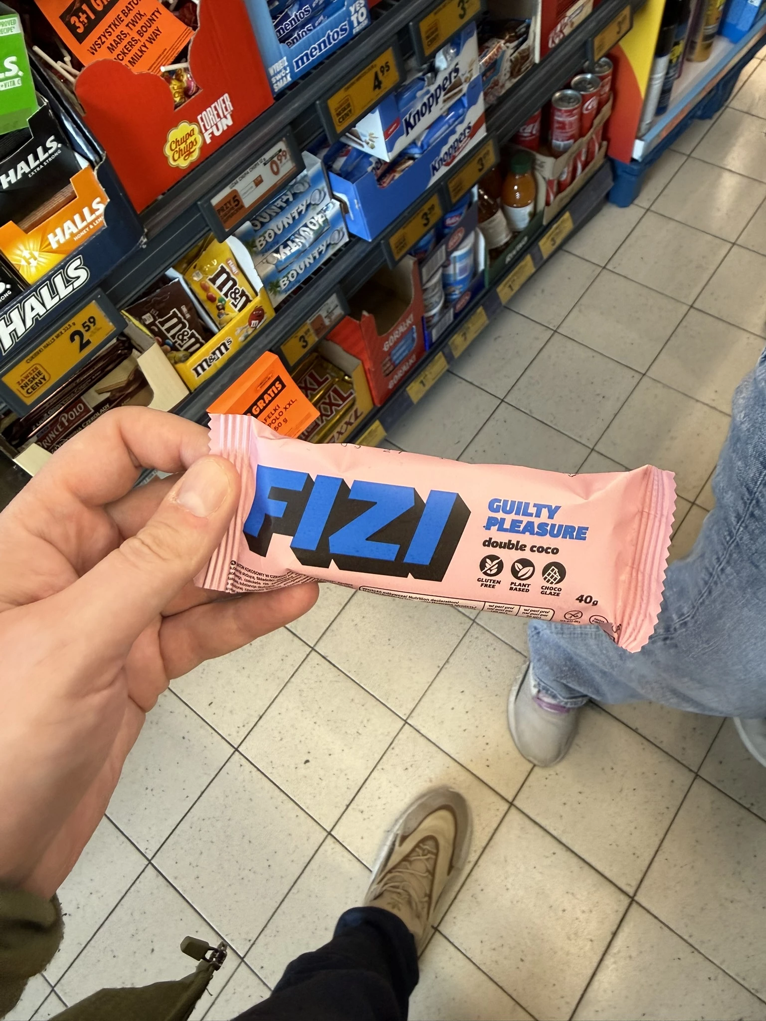 FIZI Guilty Pleasure Double Coco – baton kokosowy w polewie czekoladowej | 40g
