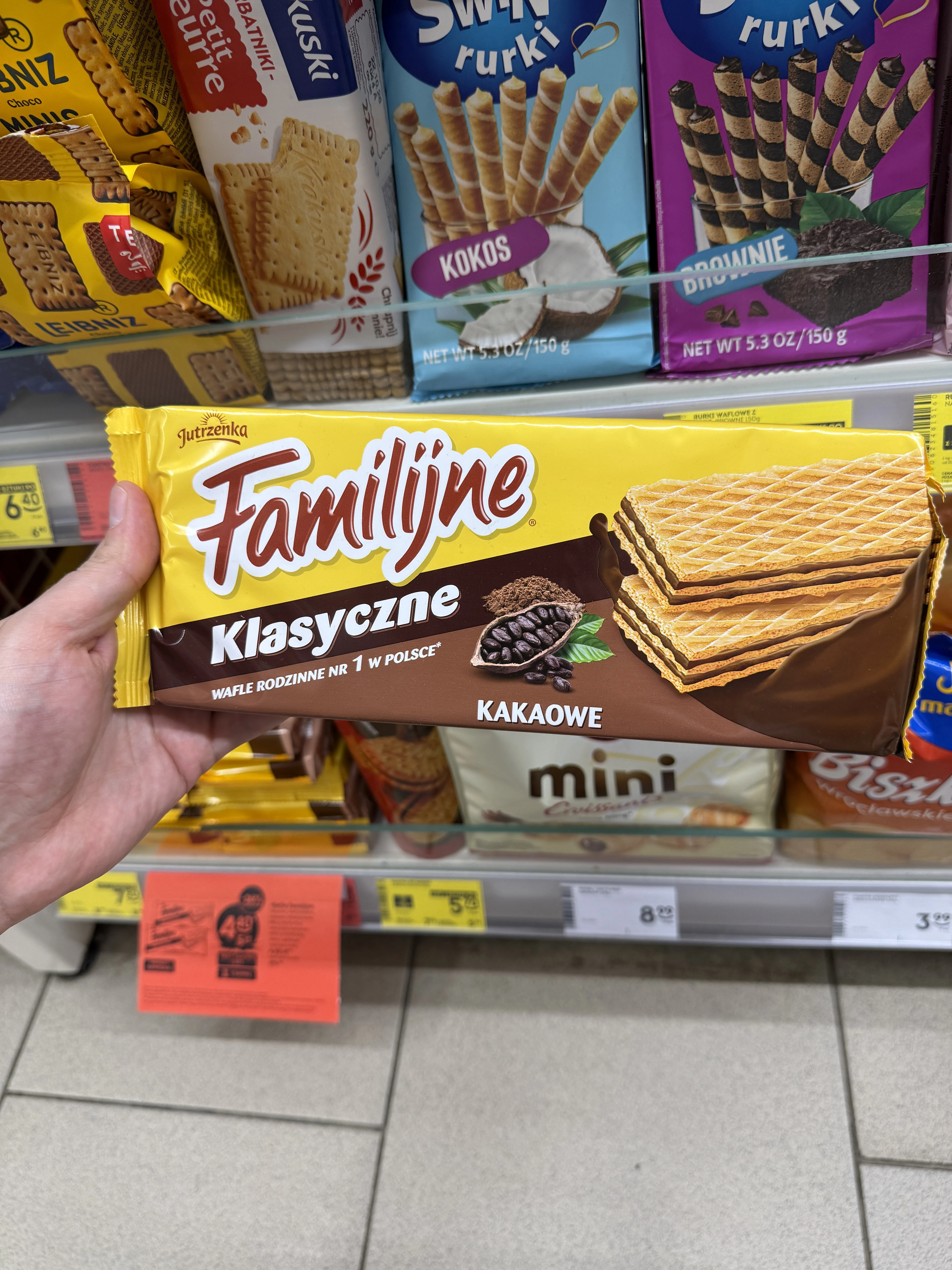 Familijne Klasyczne wafle kakaowe | 180g