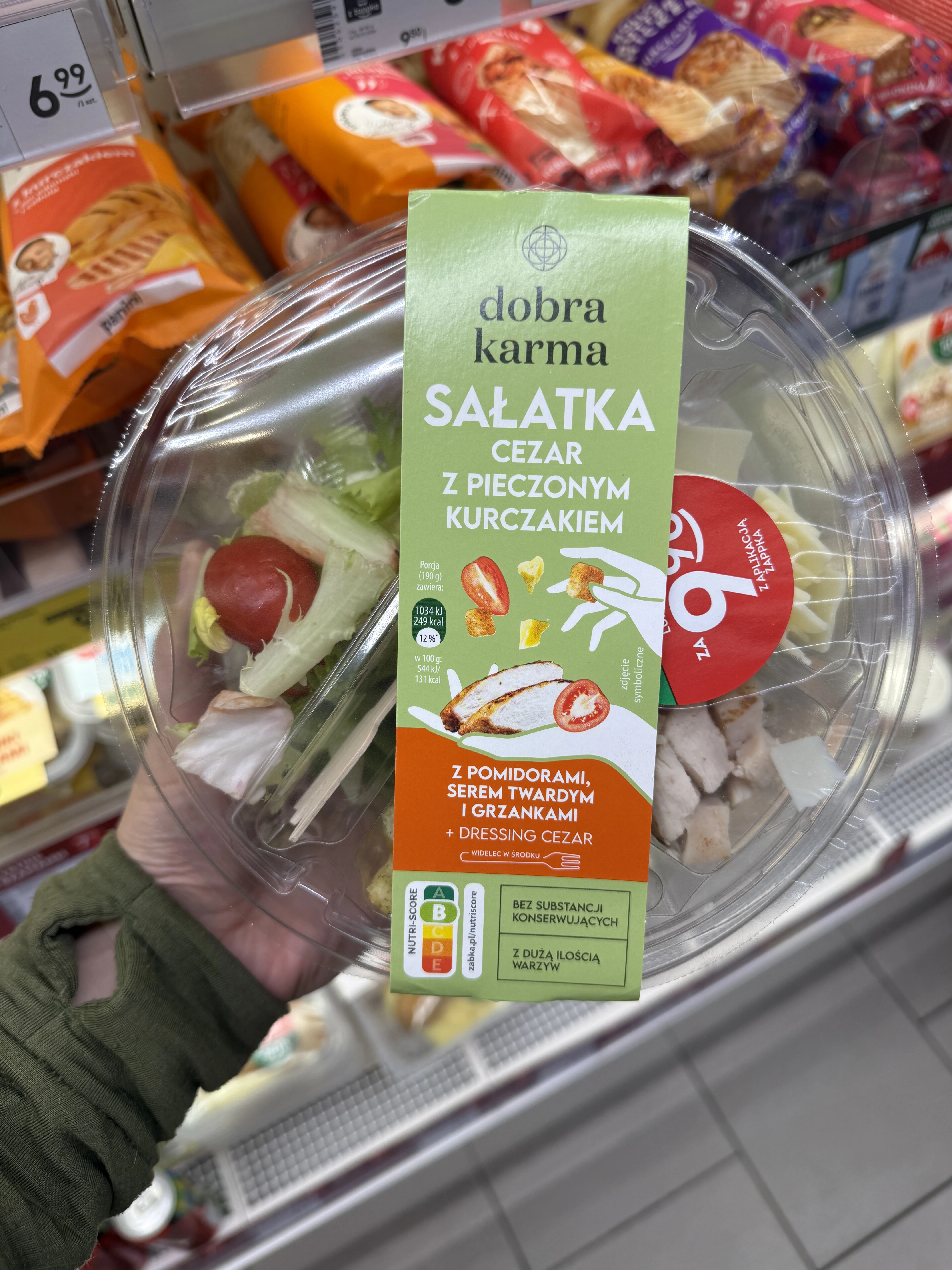 Sałatka Cezar z Pieczonym Kurczakiem Dobra Karma | 190g