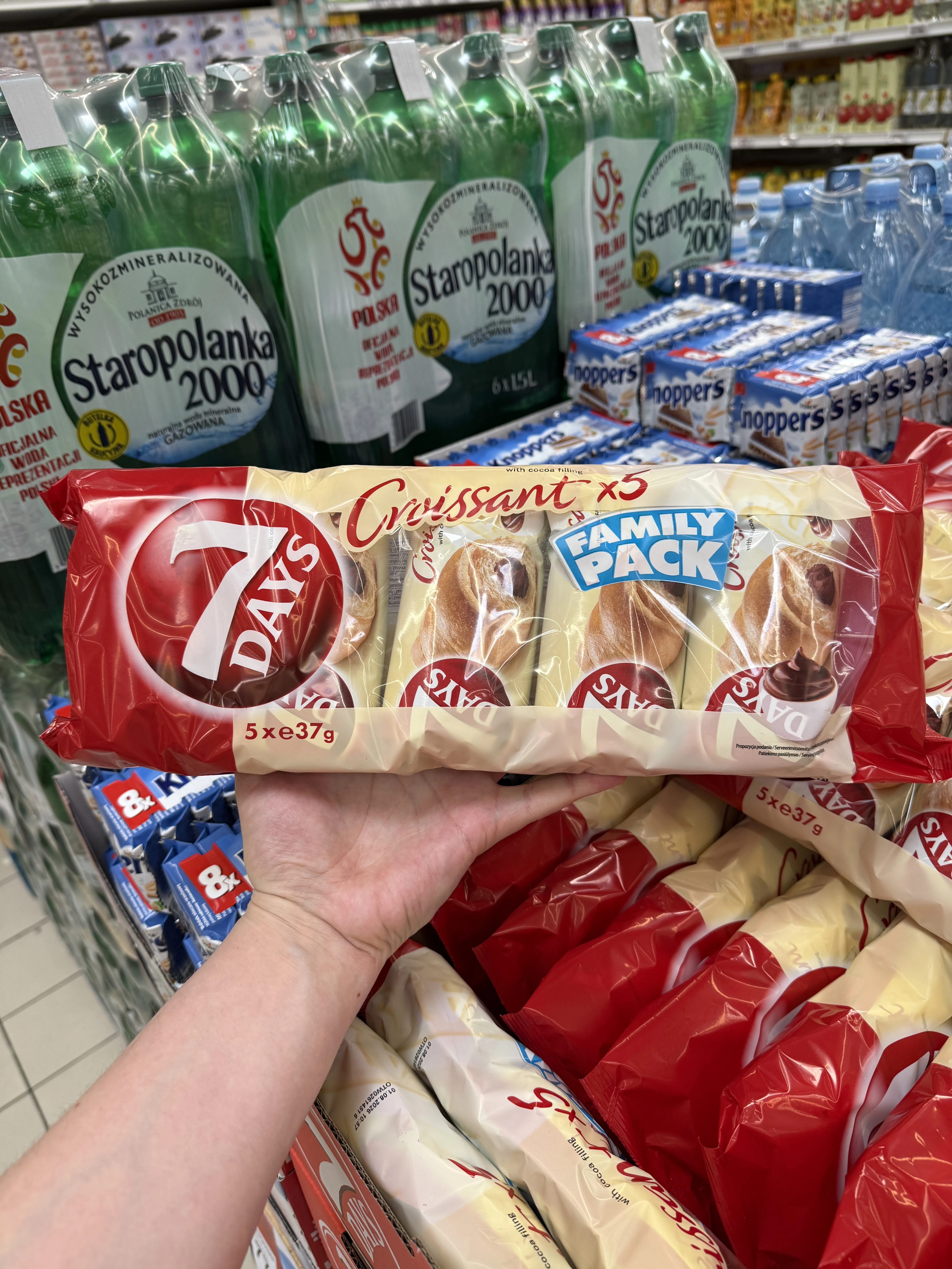 7 Days Croissant with Cocoa Filling Family Pack | 5 x 37g