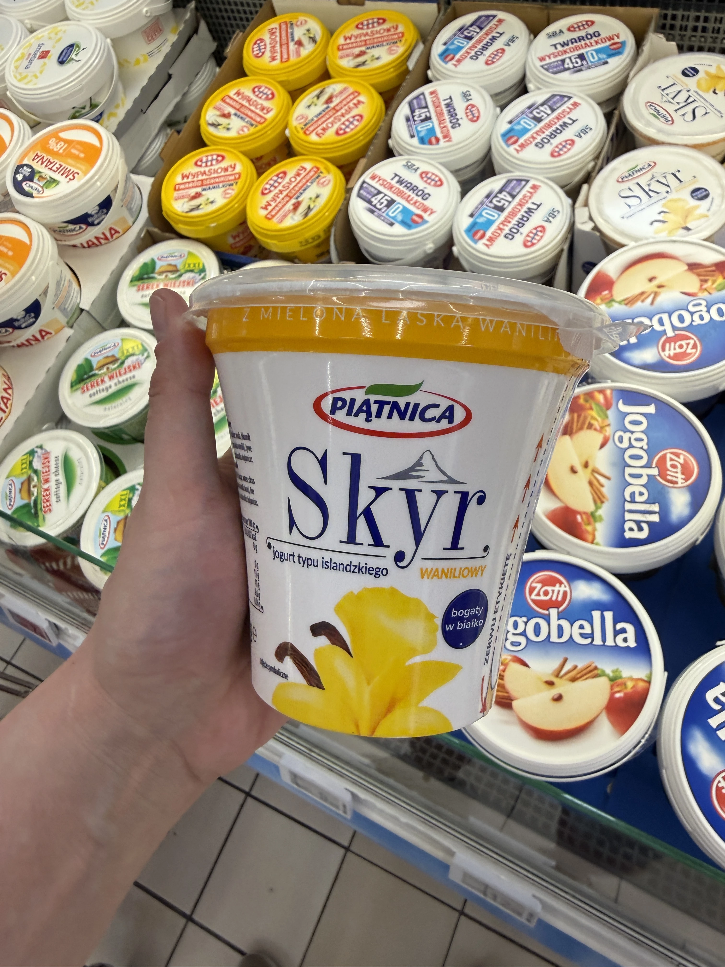 Piątnica Skyr Jogurt typu islandzkiego waniliowy | 450g