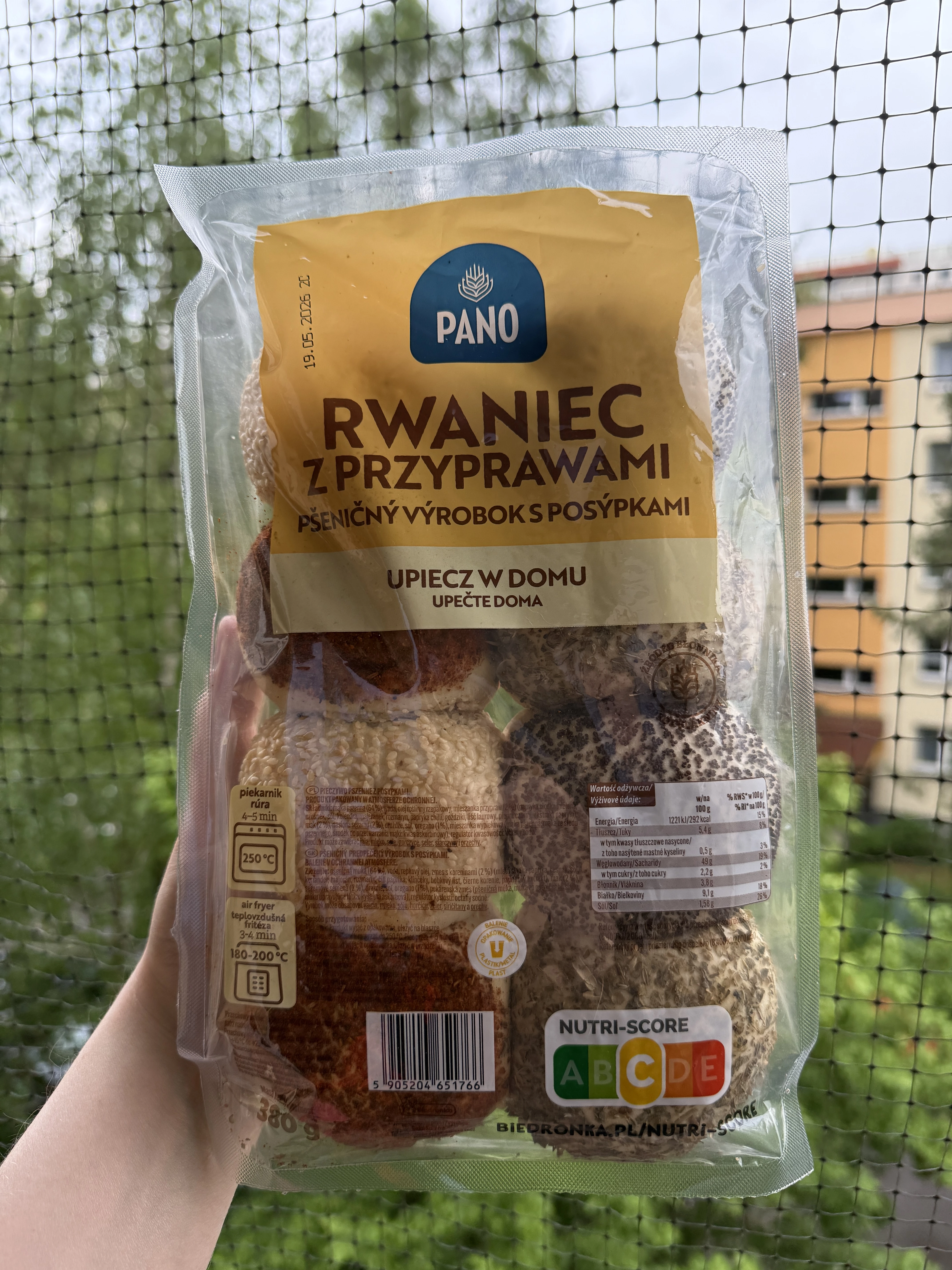 Pano Rwaniec z Przyprawami Upiecz w Domu | 380g