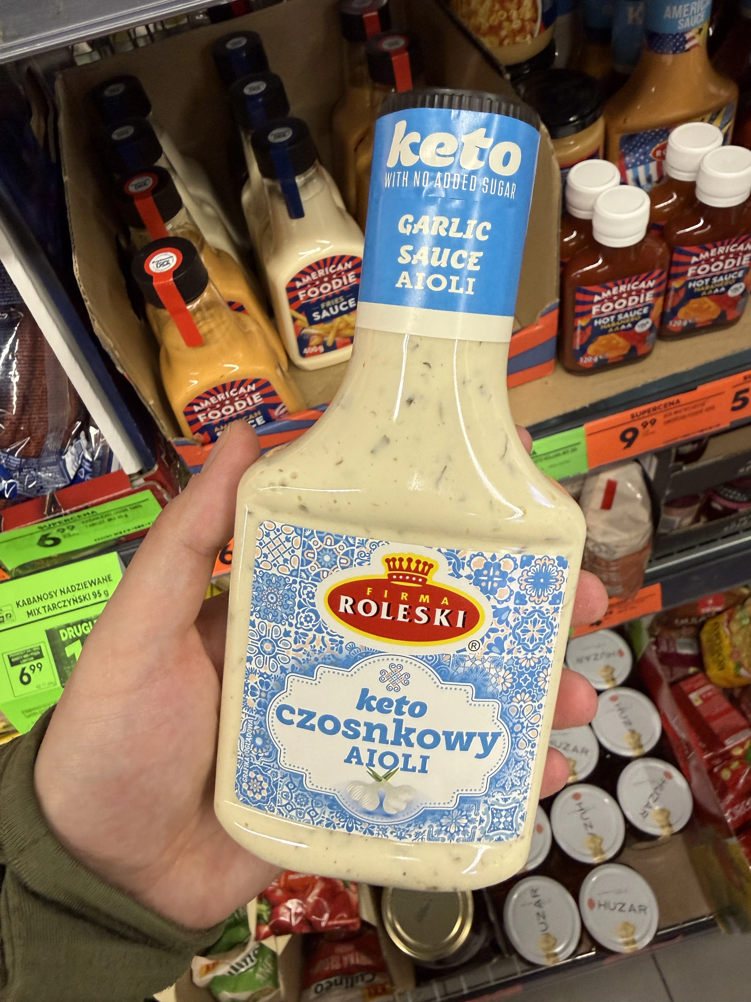 Roleski Sos Czosnkowy Keto Aioli | 300g