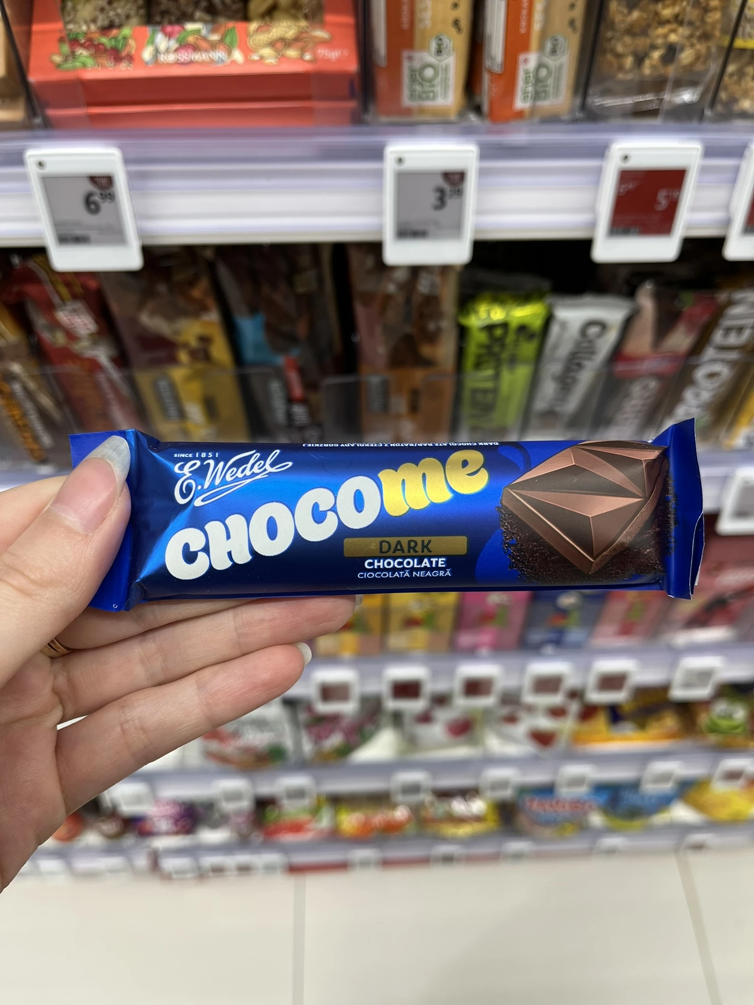 Wedel ChocoMe baton czekolada gorzka | 24g