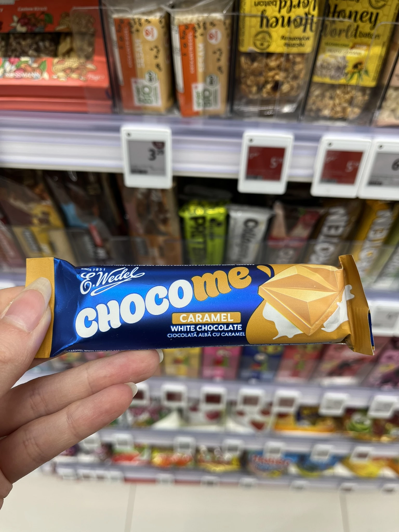 E. Wedel Chocome czekolada biała karmelowa | 24g