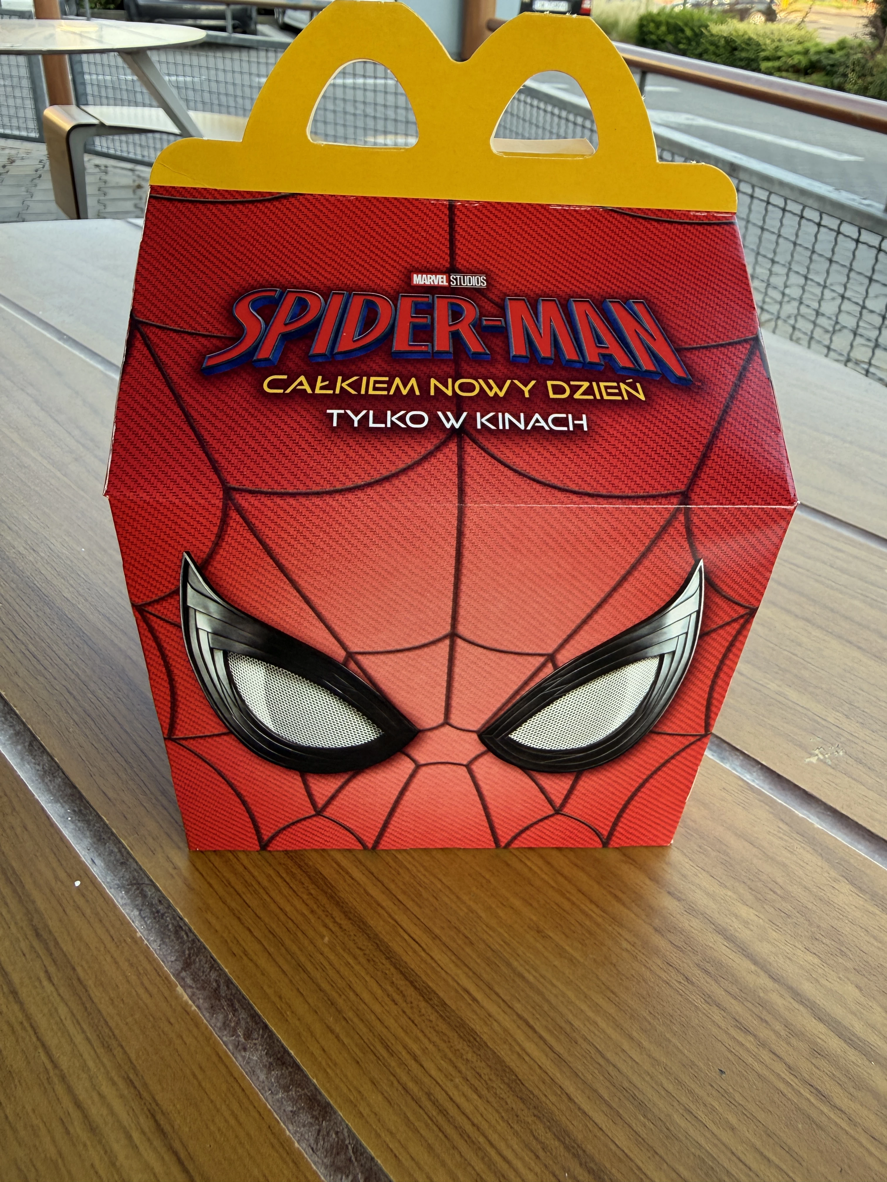 Pudełko Happy Meal McDonald’s Spider-Man: Całkiem nowy dzień