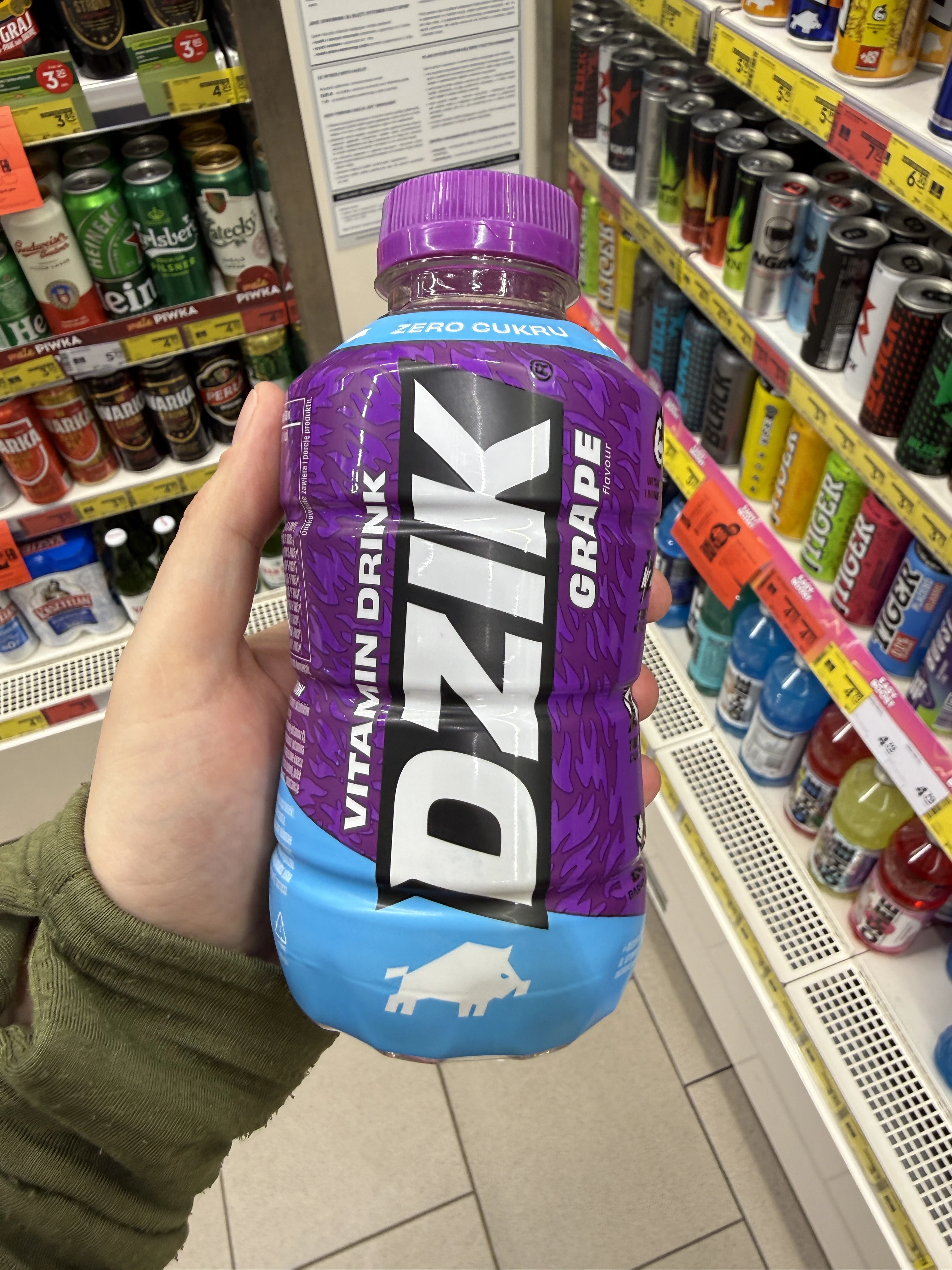 Dzik Vitamin Drink Grape Zero Cukru | 500ml