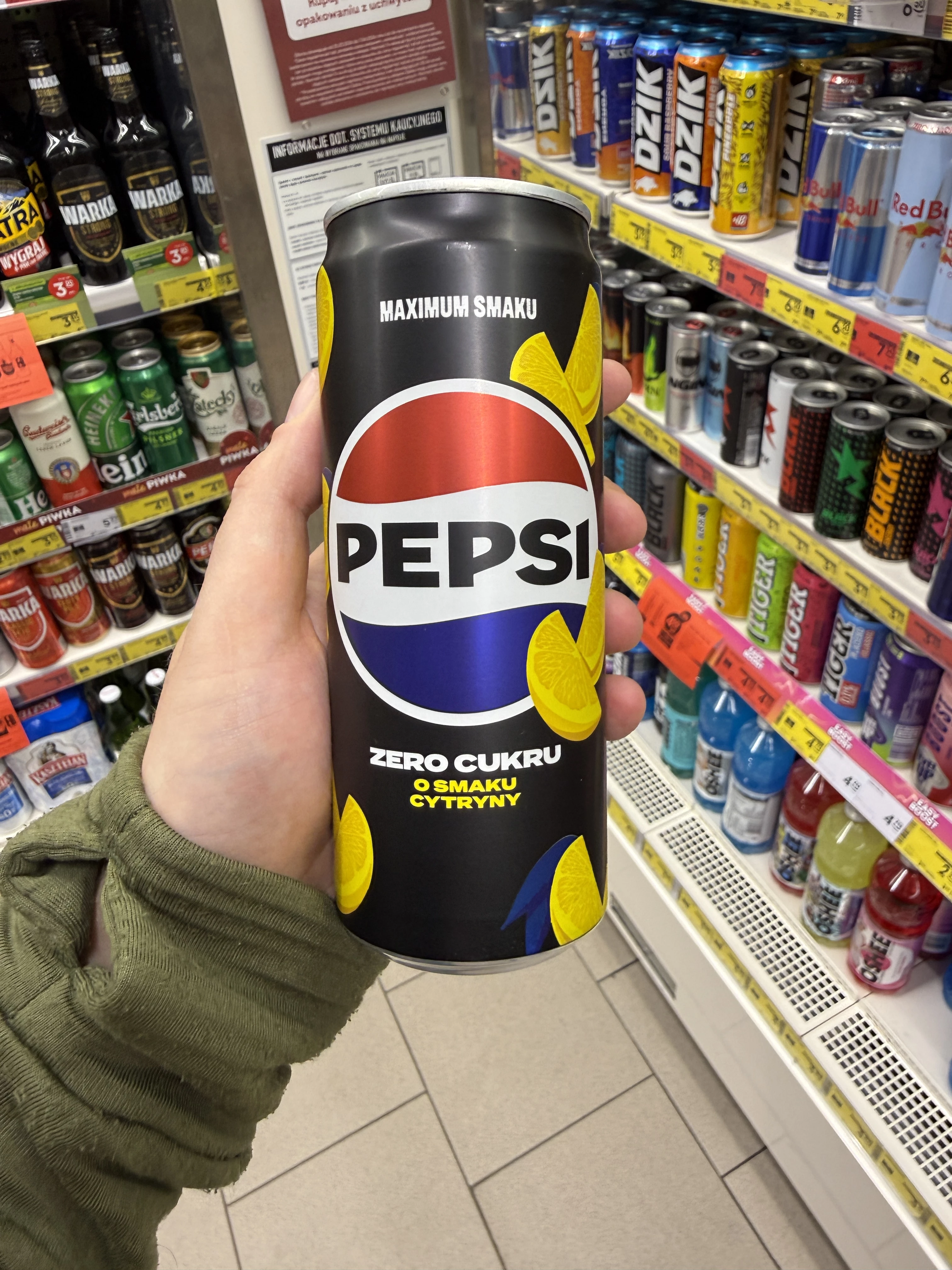 Pepsi Zero Cukru o smaku cytryny | 330ml
