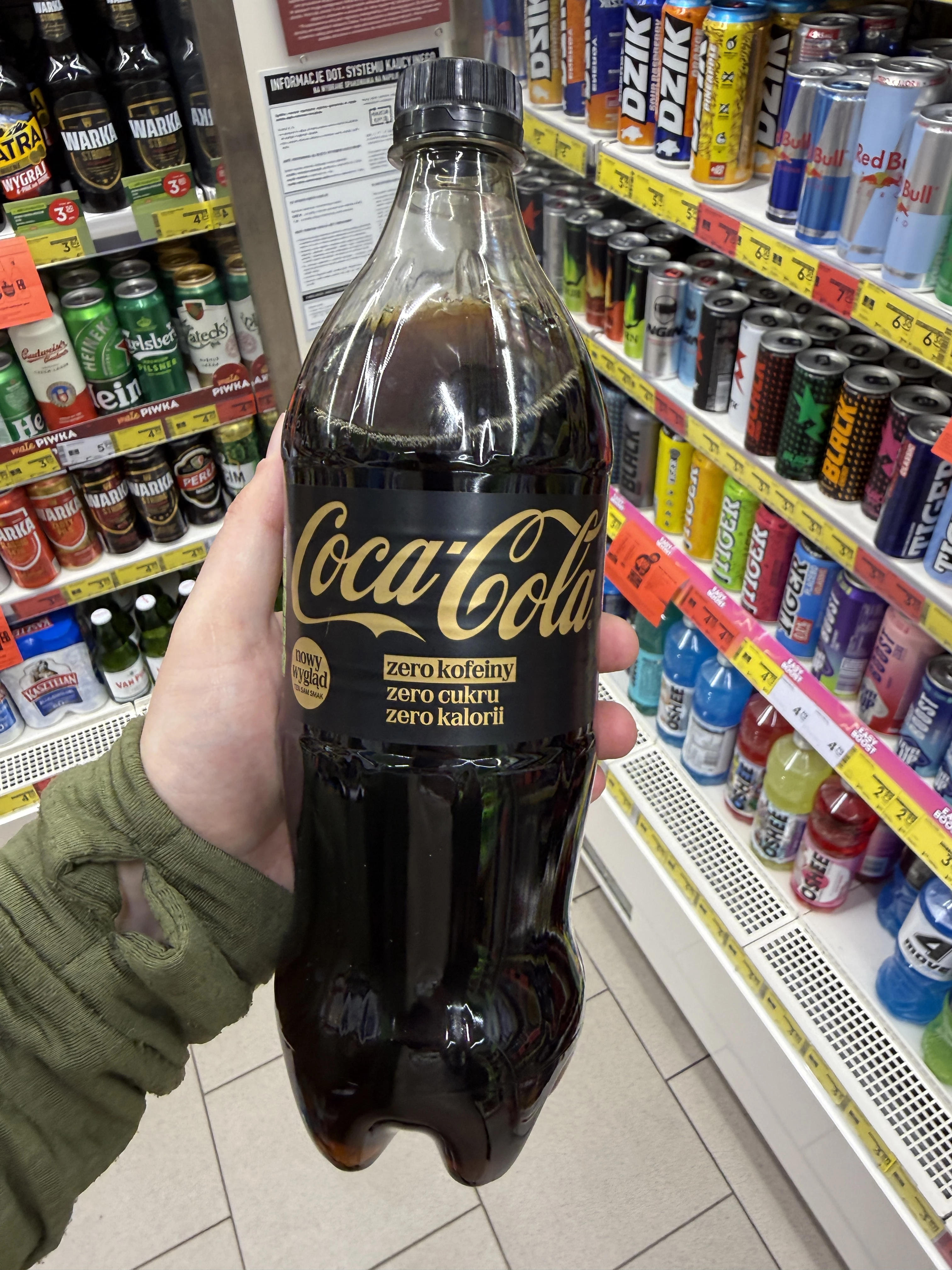 Coca-Cola Zero Cukru Zero Kofeiny | 850ml