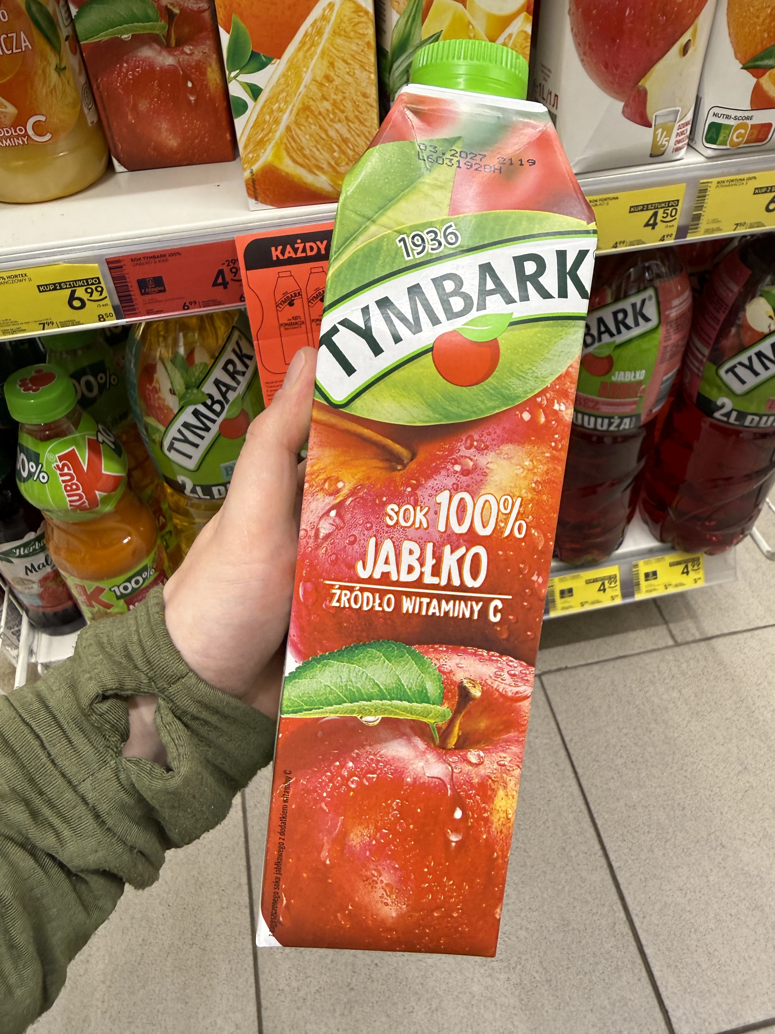 Tymbark Sok 100% Jabłko | 1000ml