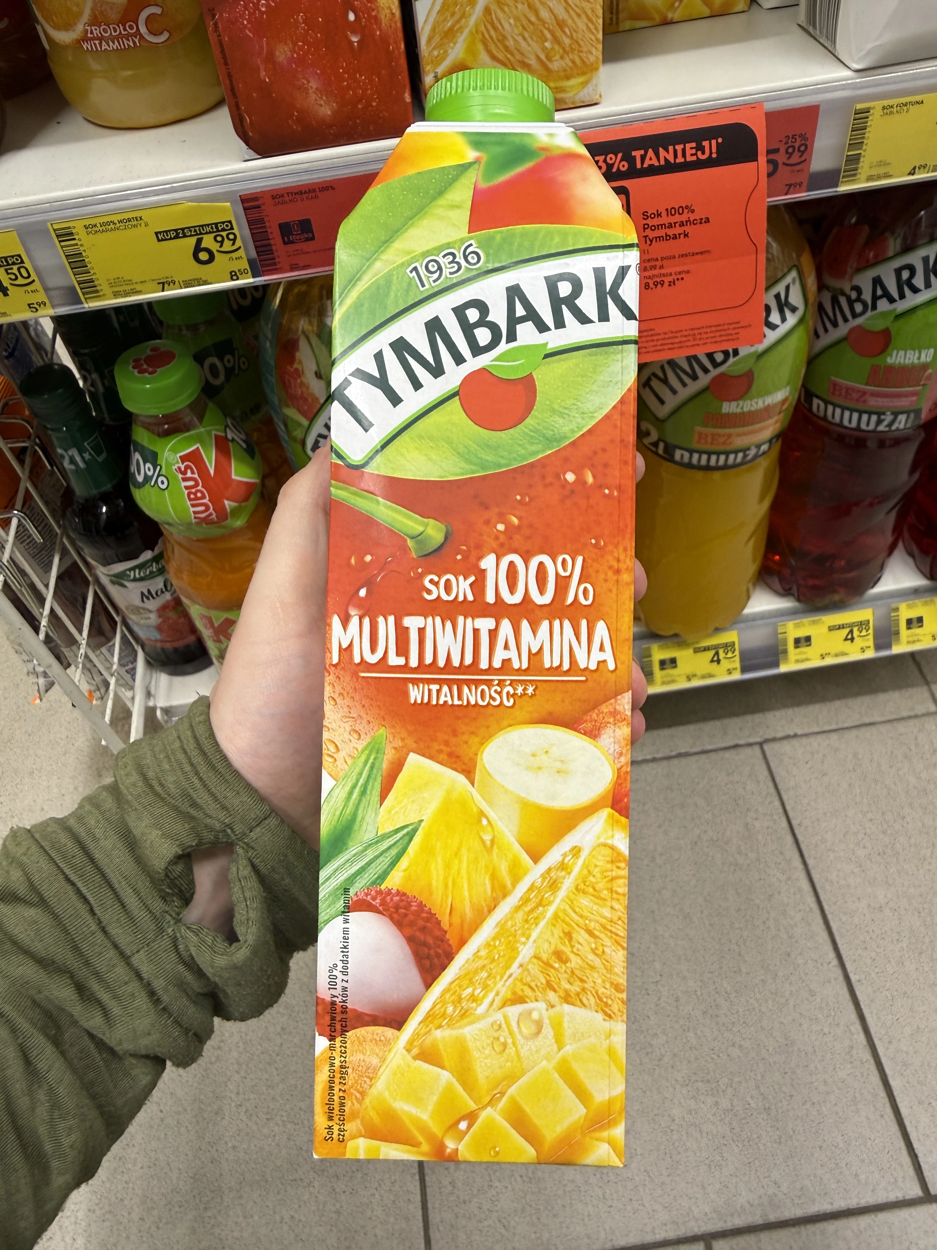 Tymbark Sok 100% Multiwitamina | 1000ml