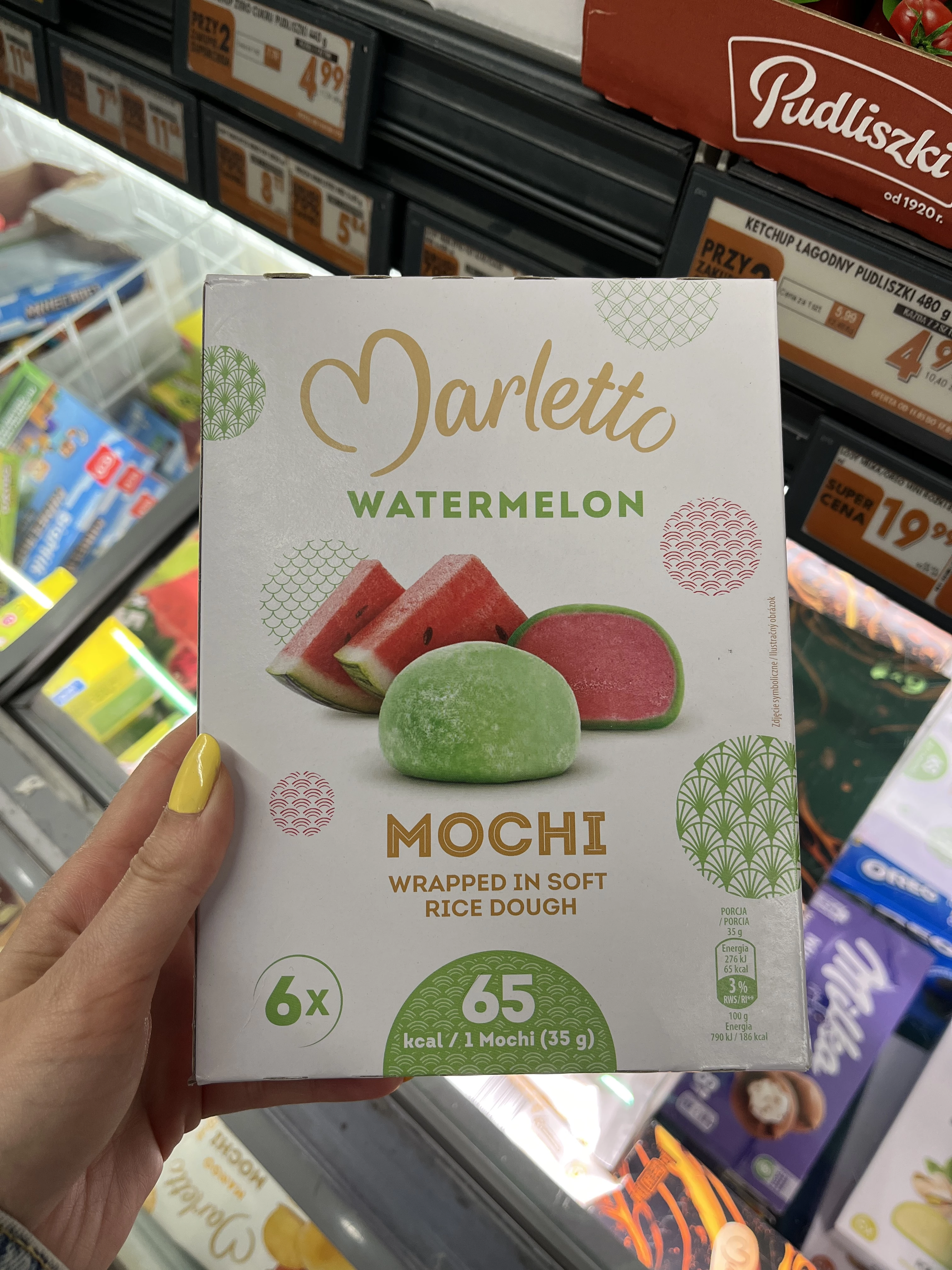 Deser lodowy Mochi Marletto Watermelon | 210g / 216ml