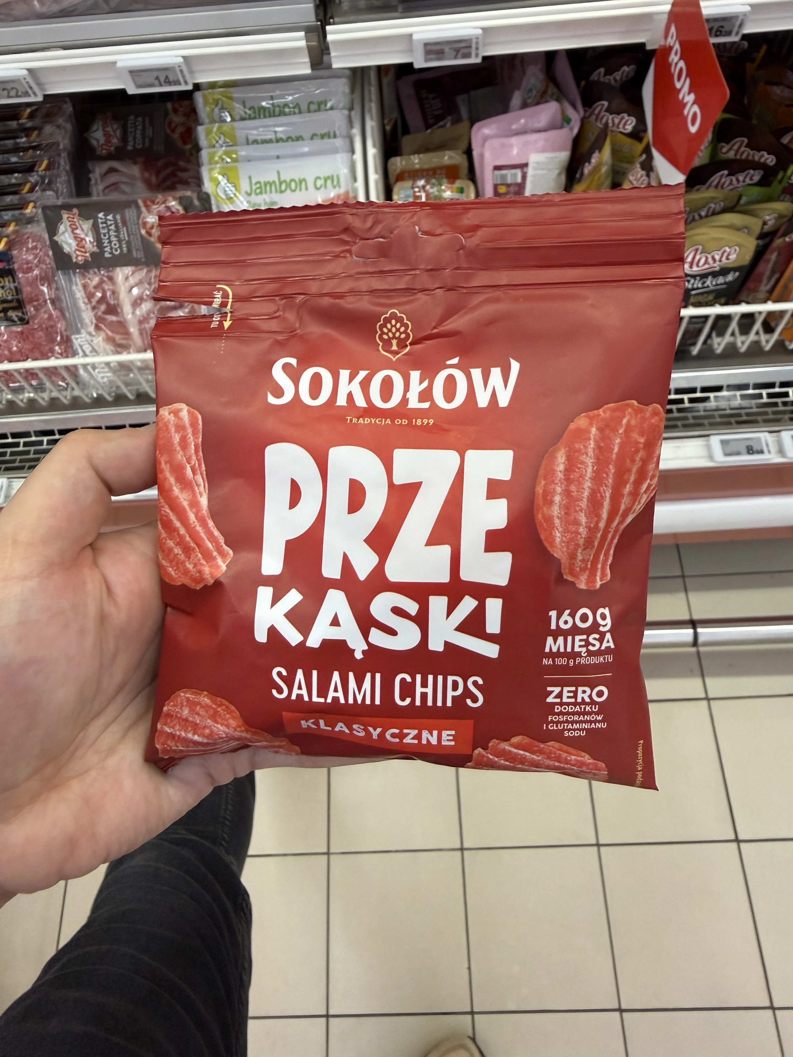 Sokołów Salami Chips Klasyczne | 50g