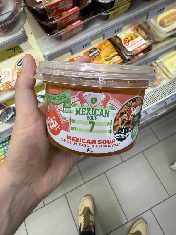 Szamamm Mexican Soup z mięsem, fasolą i kukurydzą | 380g