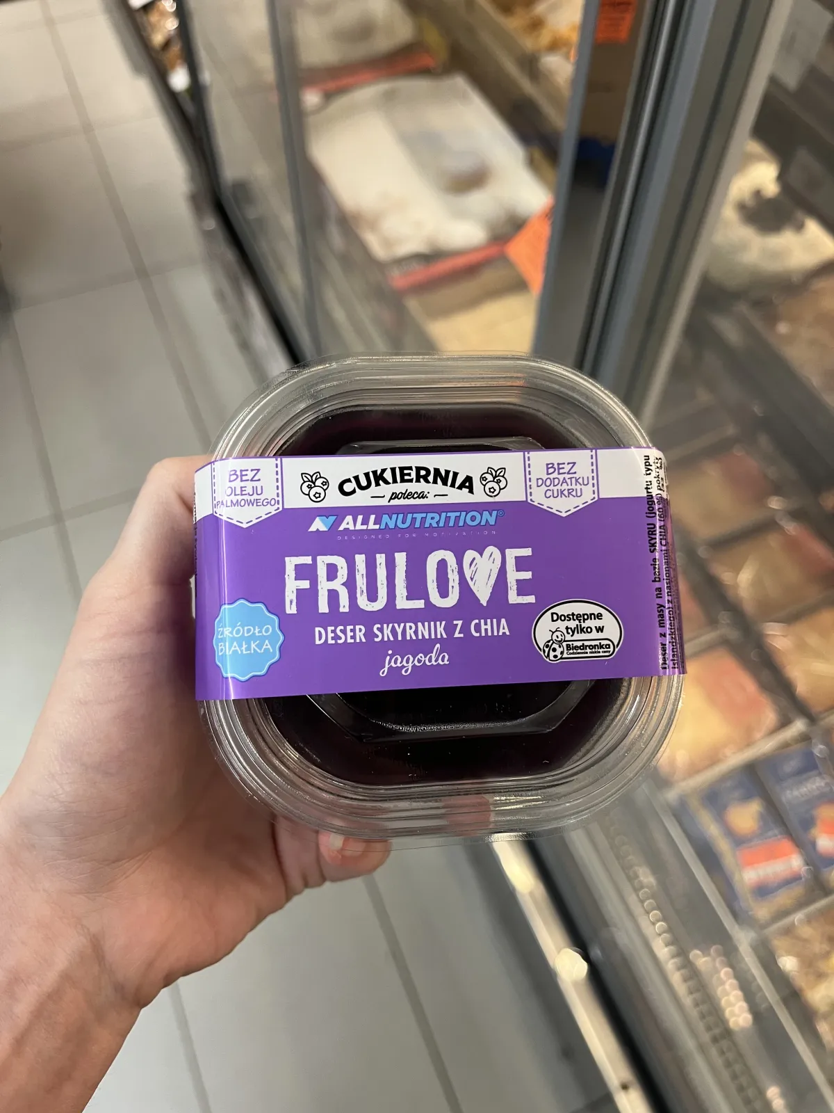 Allnutrition Frulove Deser Skyrnik z Chia Jagoda | 180g