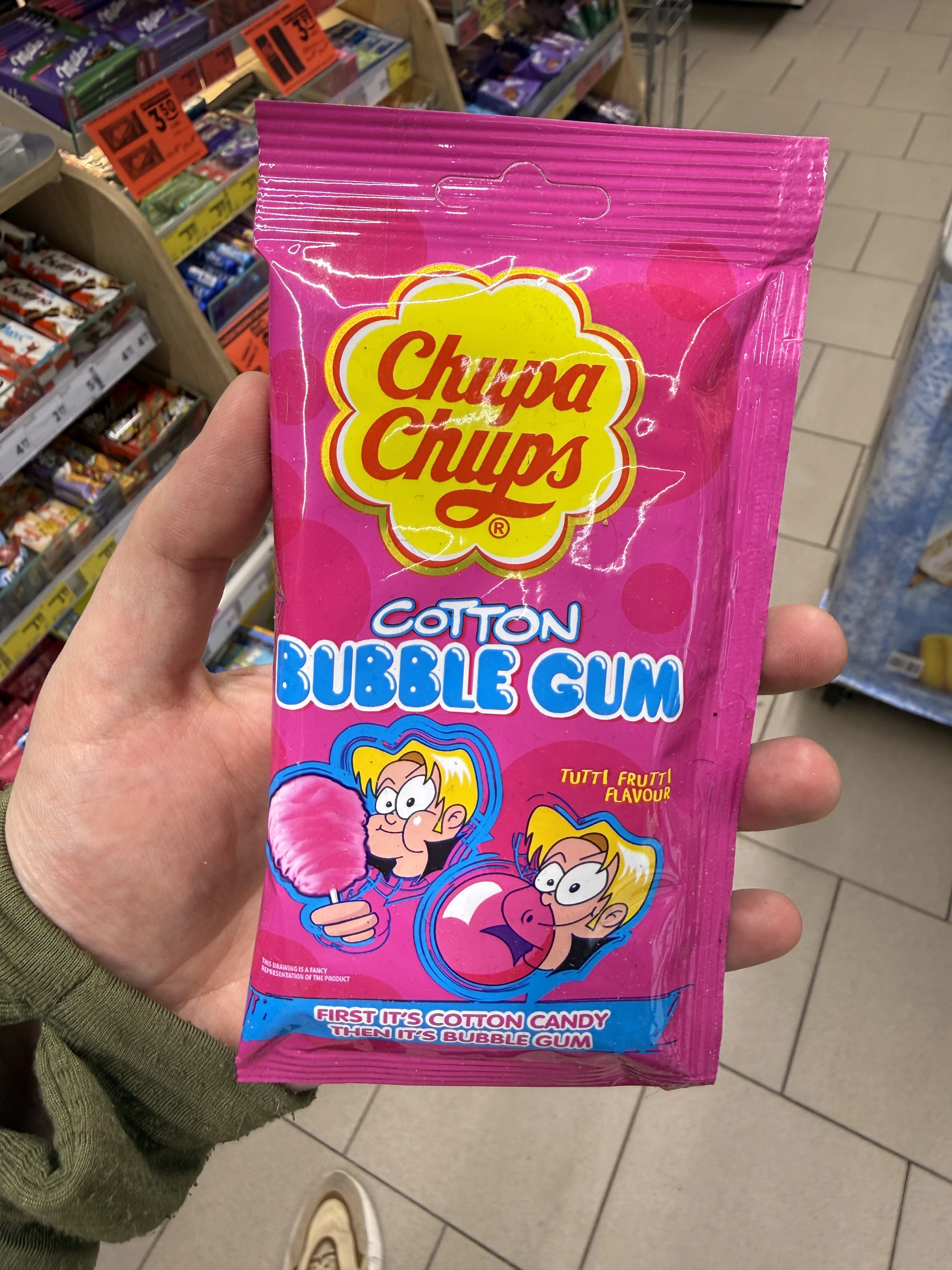 Chupa Chups Cotton Bubble Gum Tutti Frutti | 11g