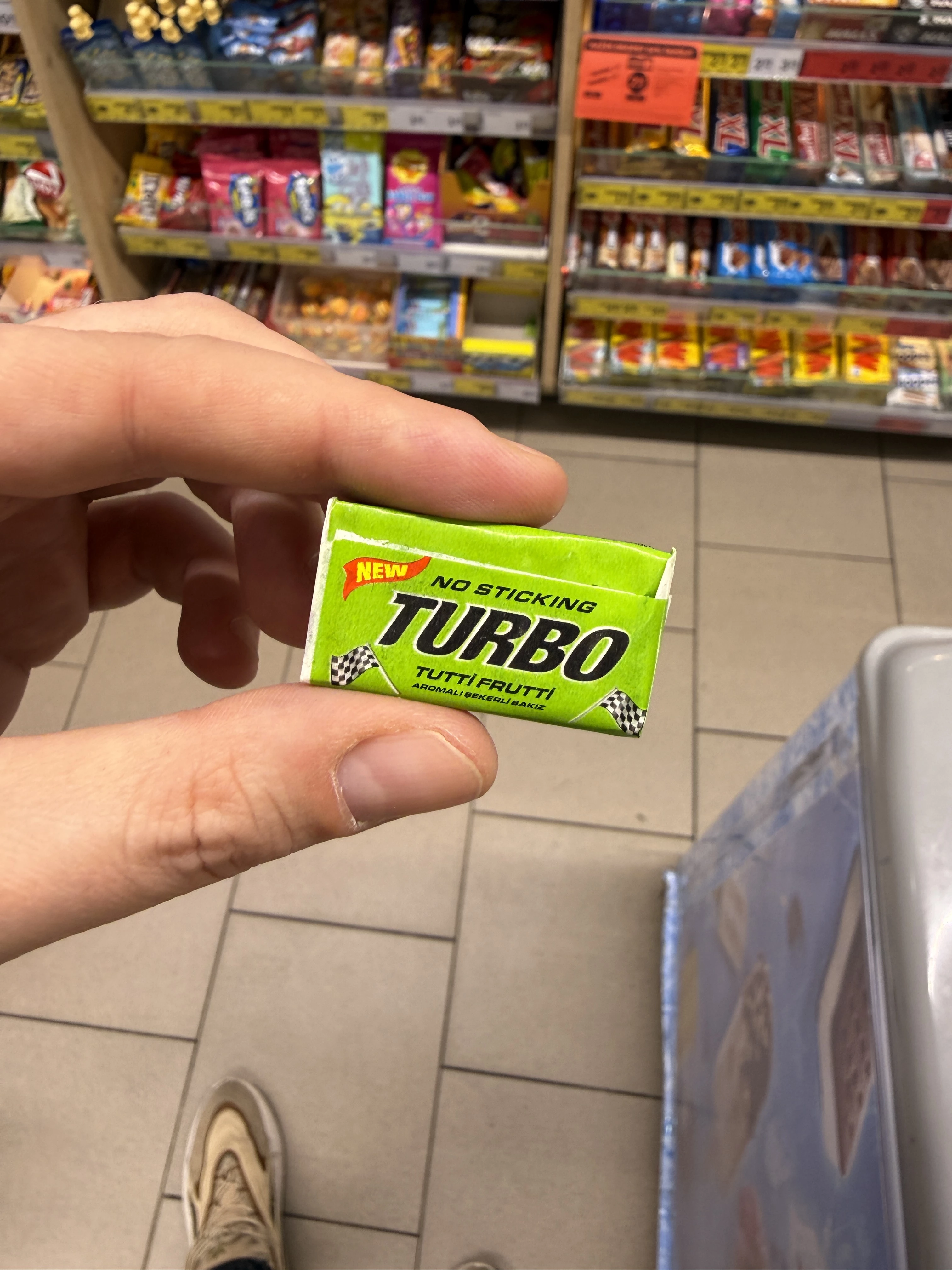 Turbo guma balonowa No Sticking Tutti Frutti | 4,5g
