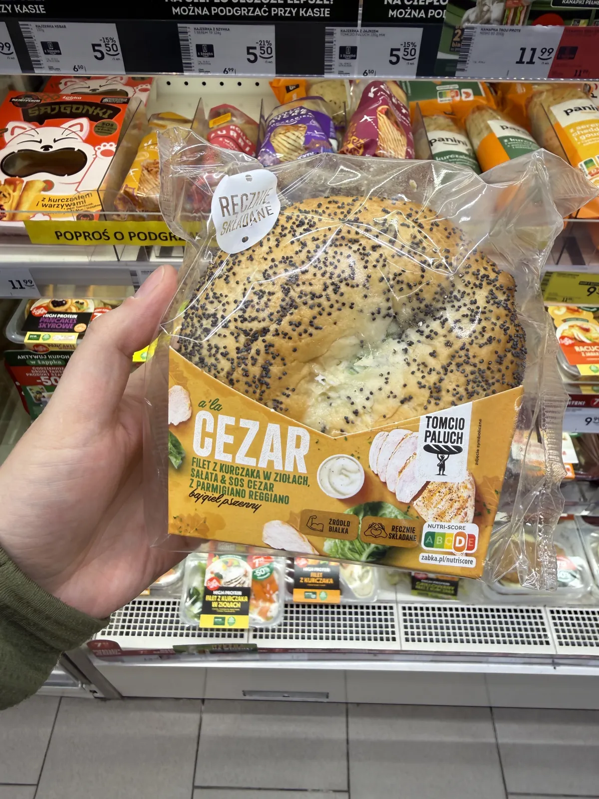 Kanapka Tomcio Paluch a’la Cezar (bagiel) | 190g