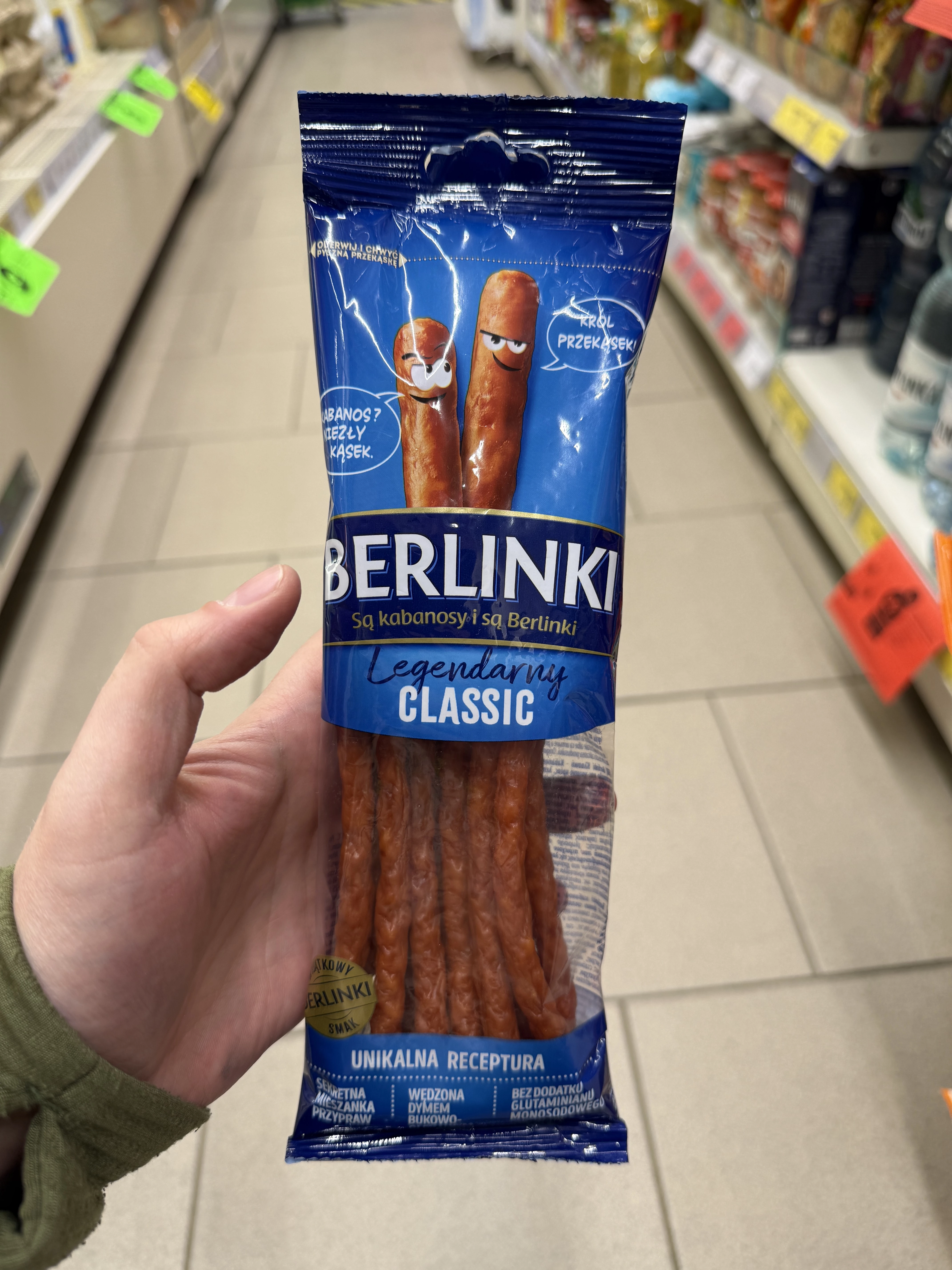 Kabanosy Berlinki Legendarny Classic | 85g